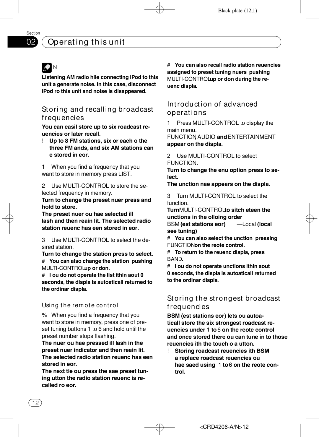 Pioneer DEH-P8950BT operation manual Storing and recalling broadcast frequencies, Introduction of advanced operations 