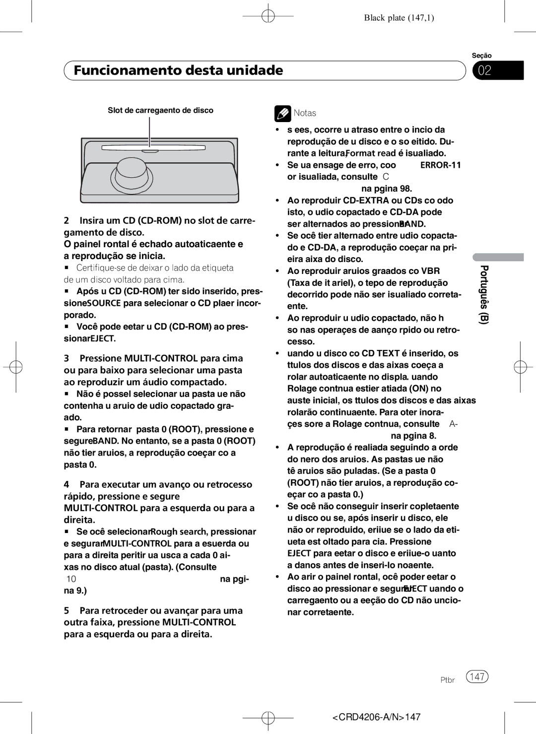 Pioneer DEH-P8950BT operation manual CRD4206-A/N147 