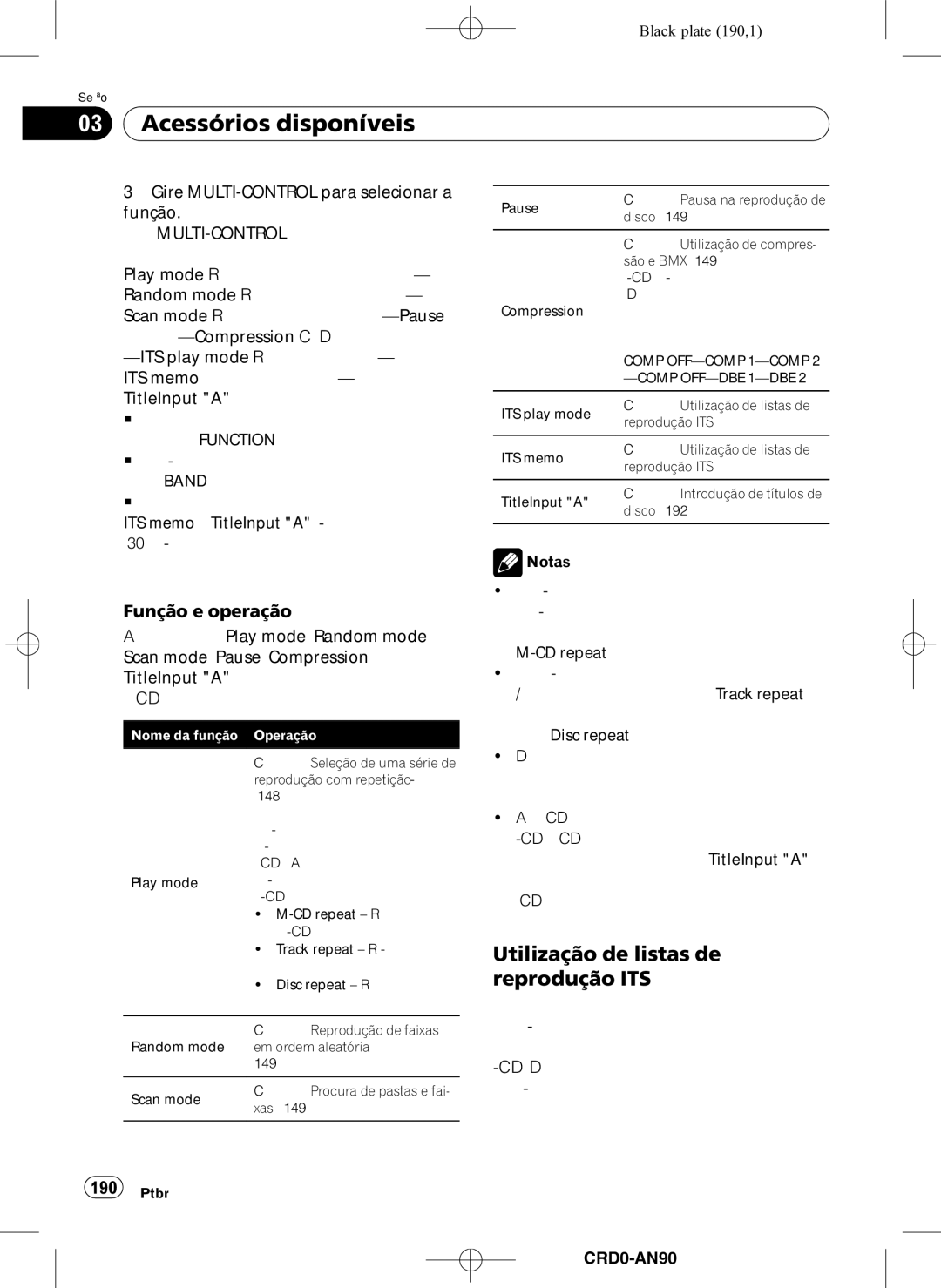 Pioneer DEH-P8950BT operation manual Utilização de listas de reprodução ITS 