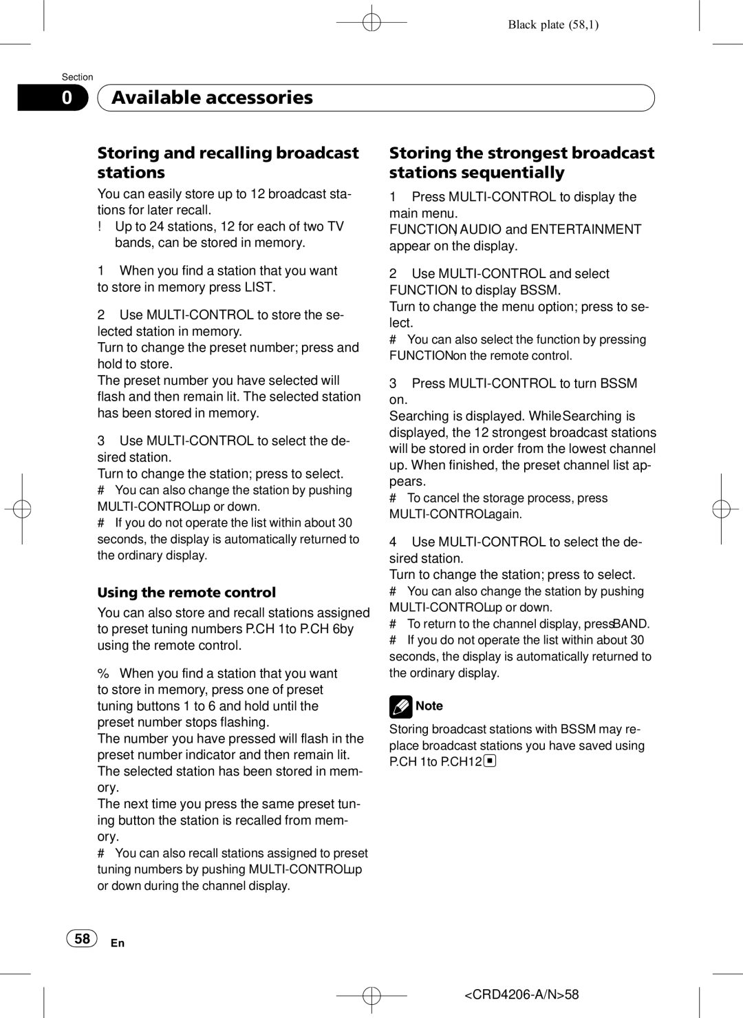 Pioneer DEH-P8950BT operation manual Using the remote control, CRD4206-A/N58 