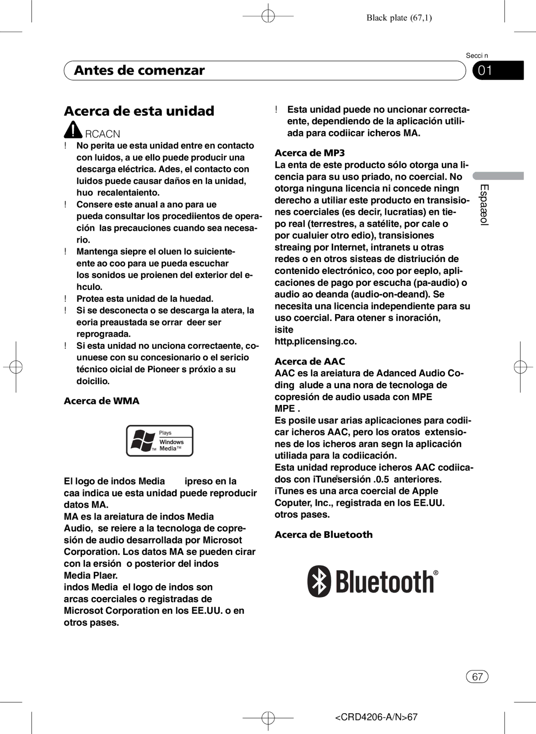 Pioneer DEH-P8950BT operation manual Antes de comenzar Acerca de esta unidad, Mpeg 