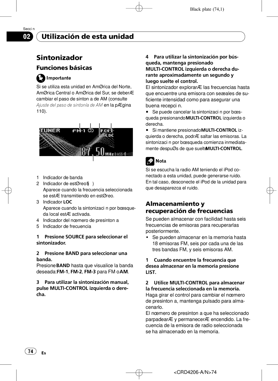 Pioneer DEH-P8950BT operation manual Utilización de esta unidad Sintonizador, Funciones básicas, Almacenamiento y, List 