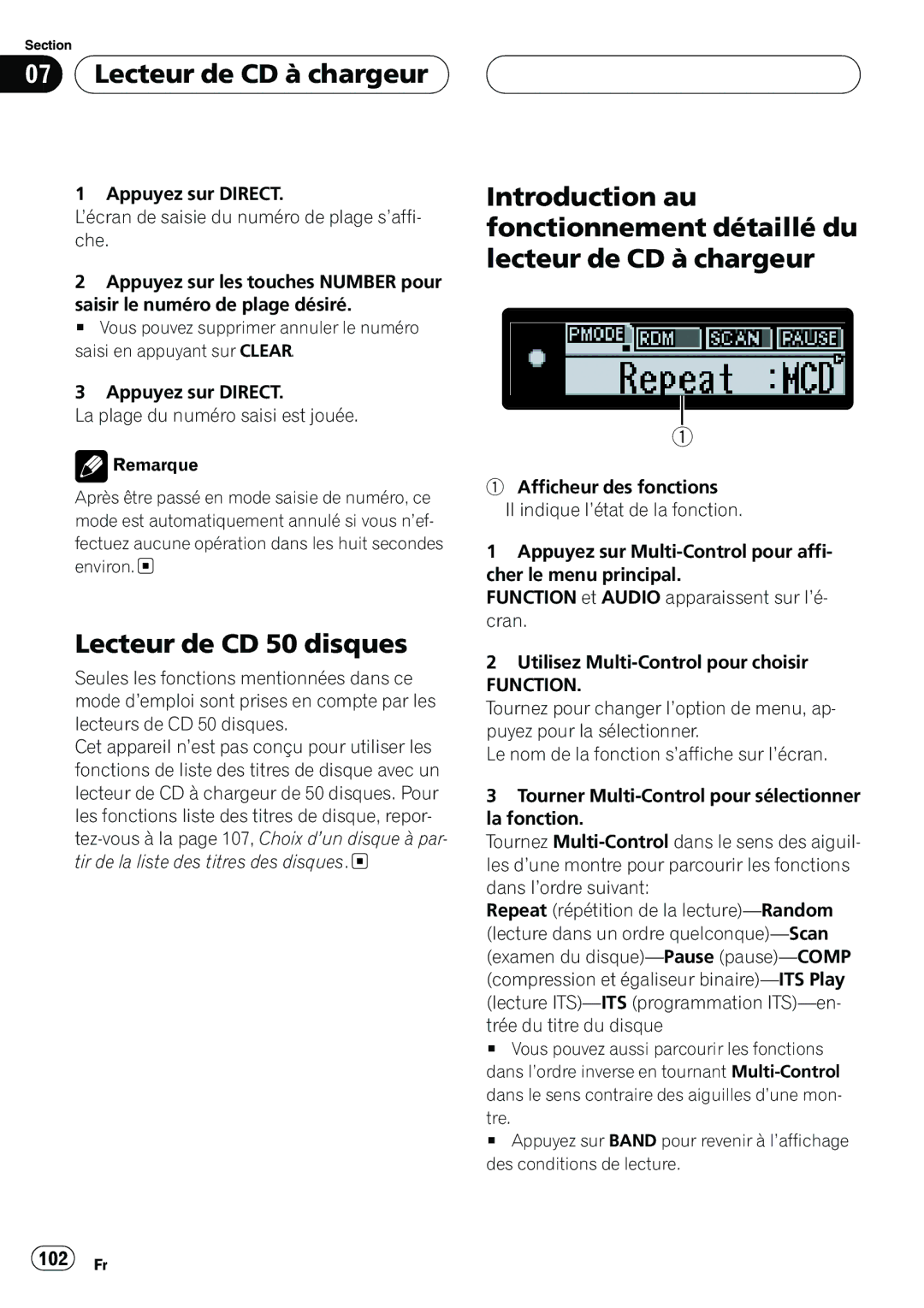 Pioneer DEH-P8MP operation manual 