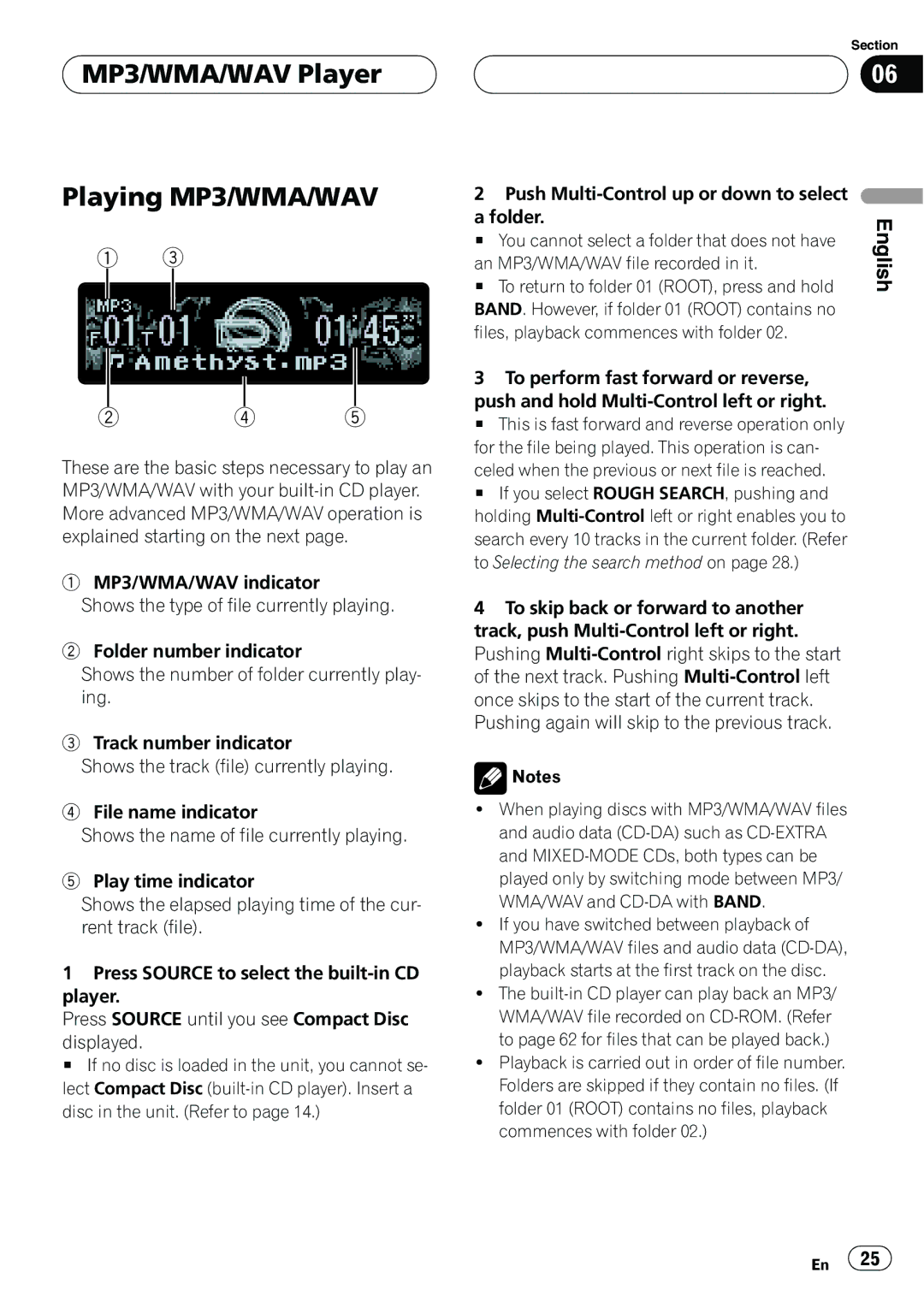 Pioneer DEH-P8MP operation manual 