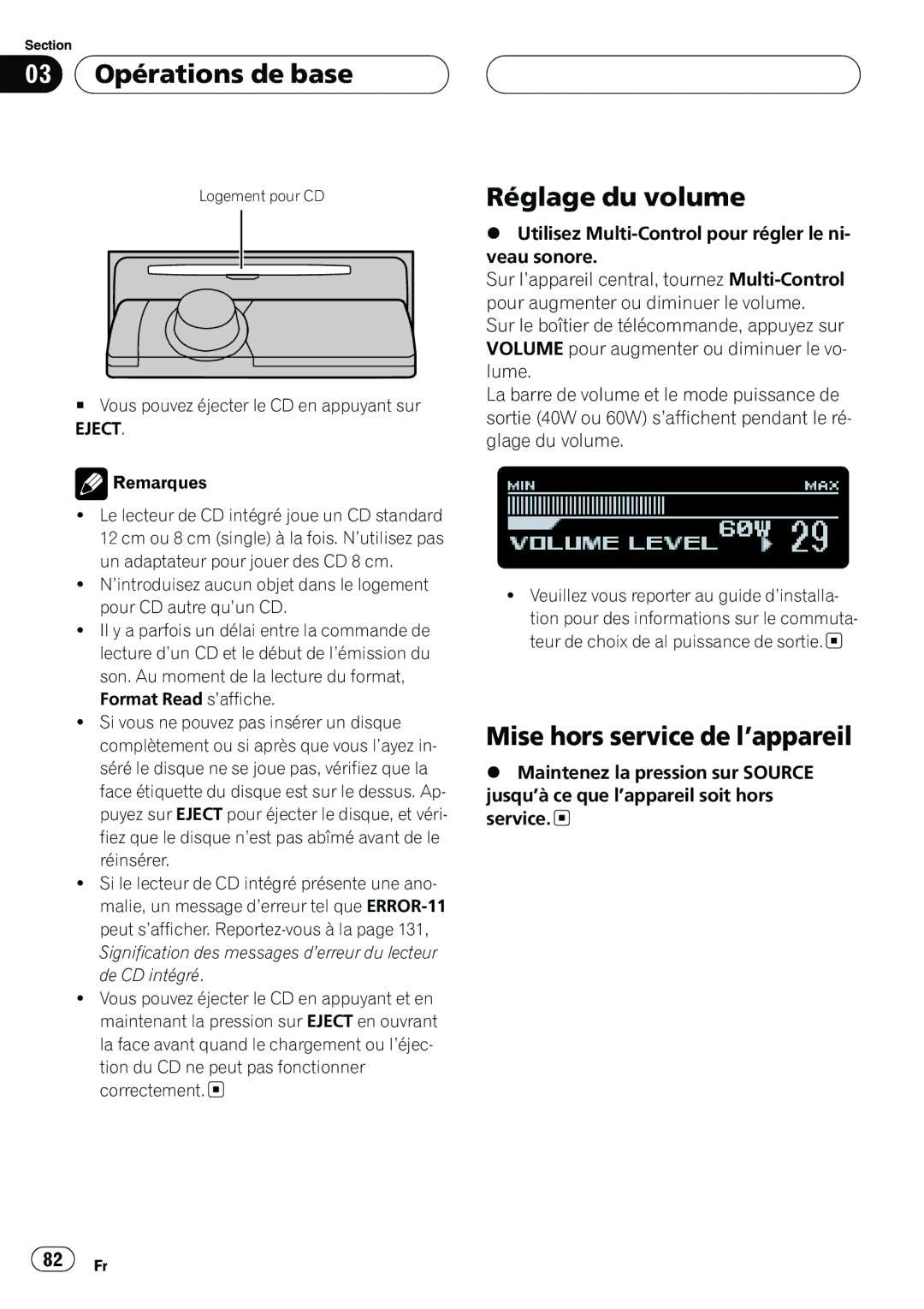 Pioneer DEH-P8MP operation manual 