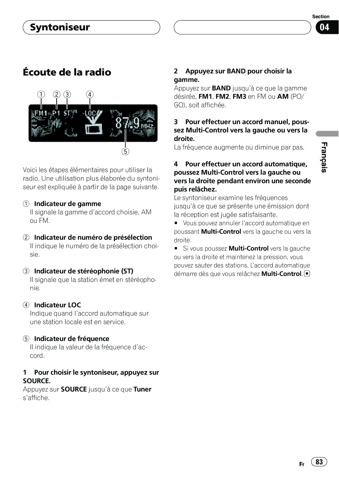 Pioneer DEH-P8MP operation manual 