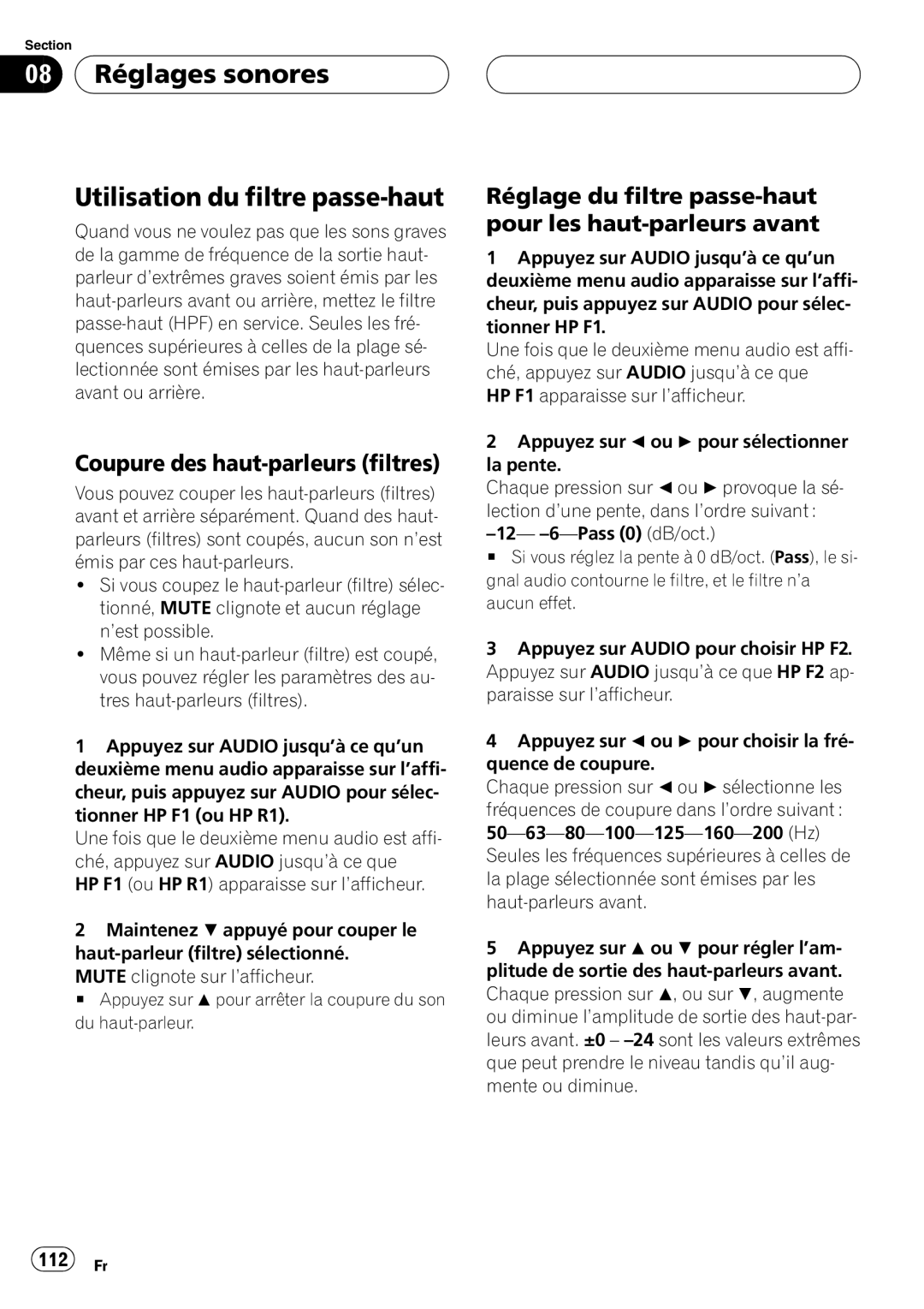 Pioneer DEH-P9600MP operation manual 