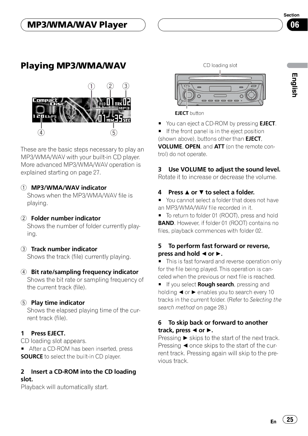 Pioneer DEH-P9600MP operation manual 