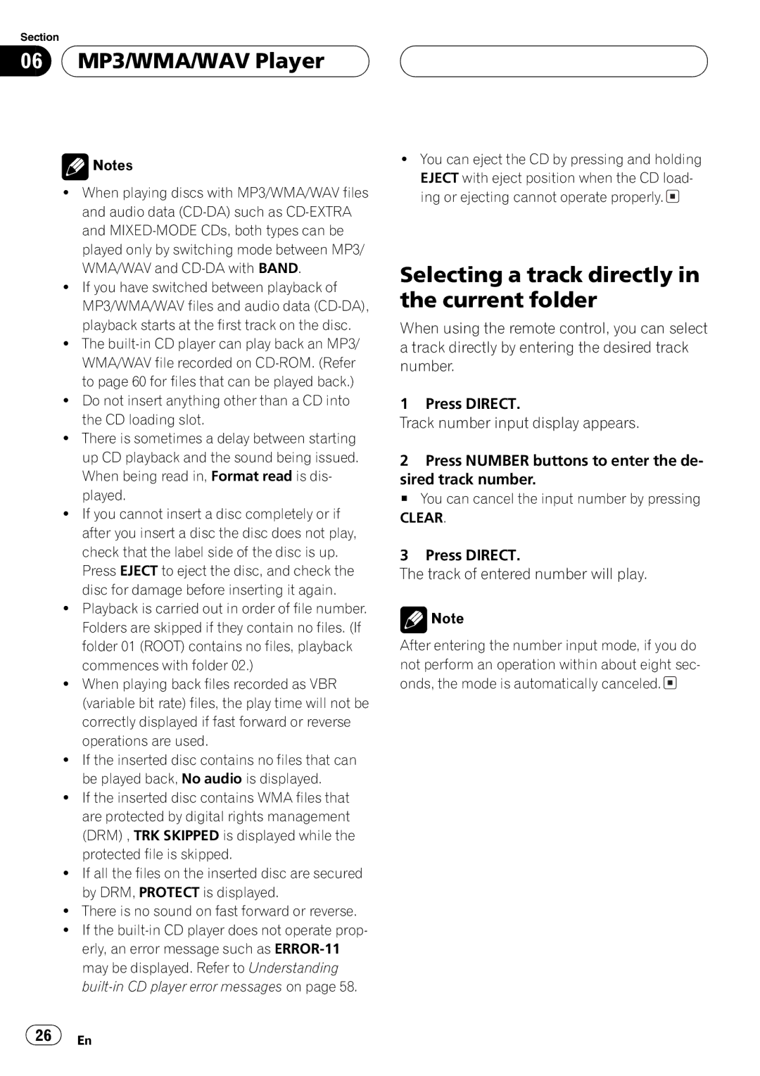 Pioneer DEH-P9600MP operation manual 