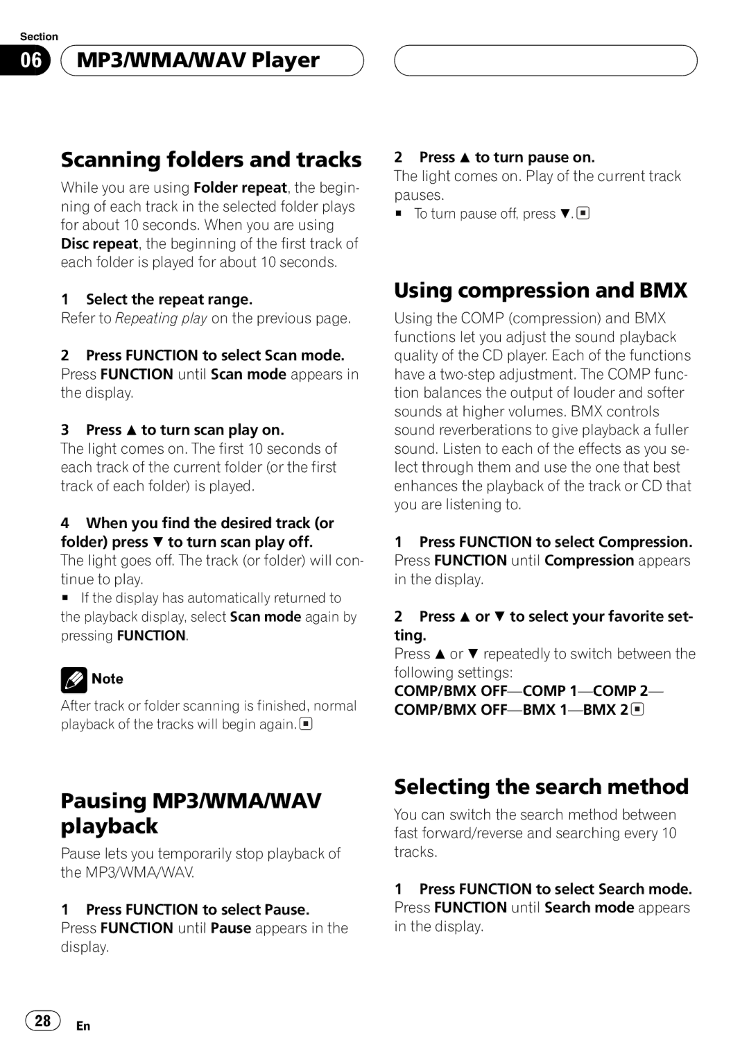 Pioneer DEH-P9600MP operation manual 