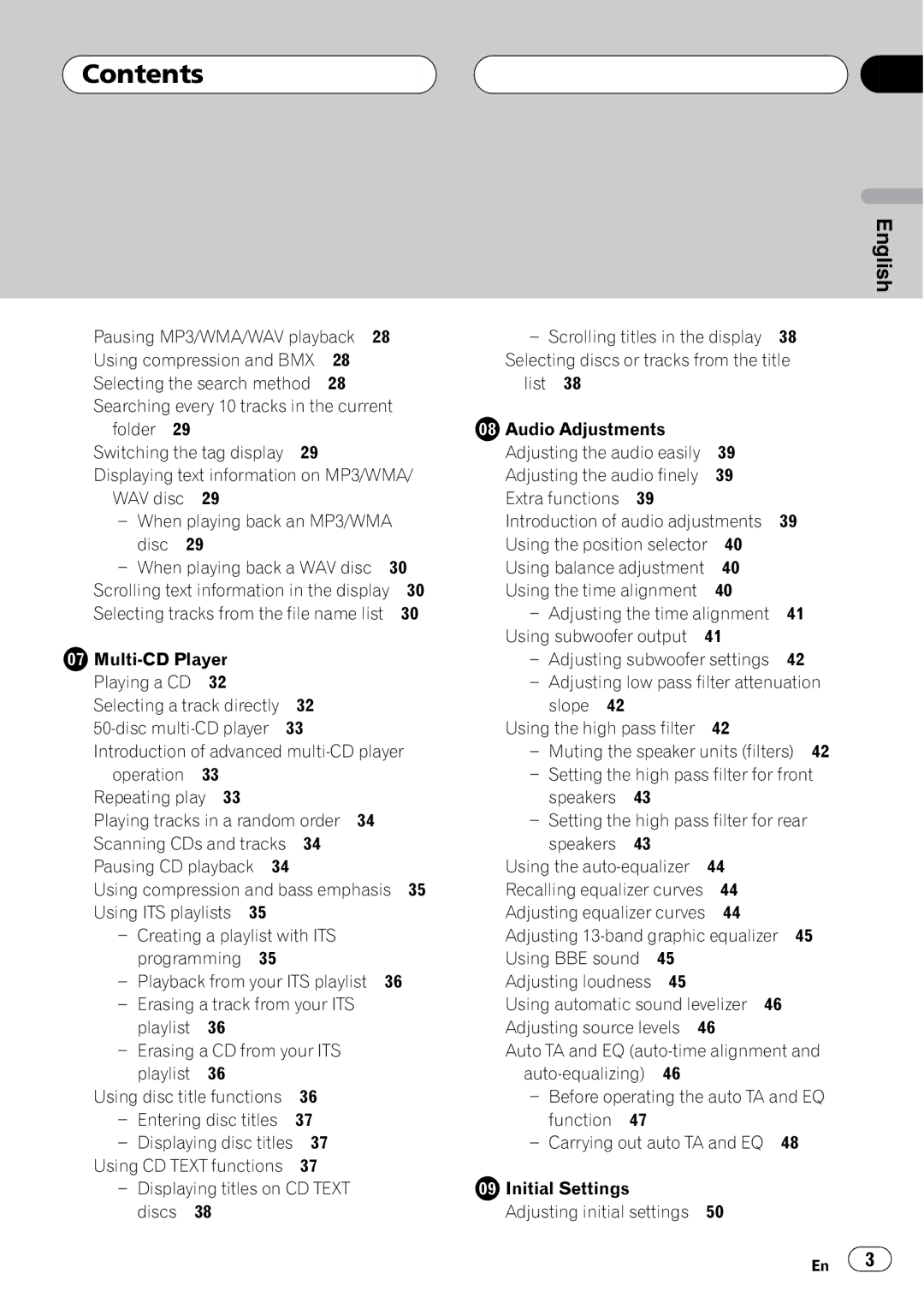 Pioneer DEH-P9600MP operation manual 