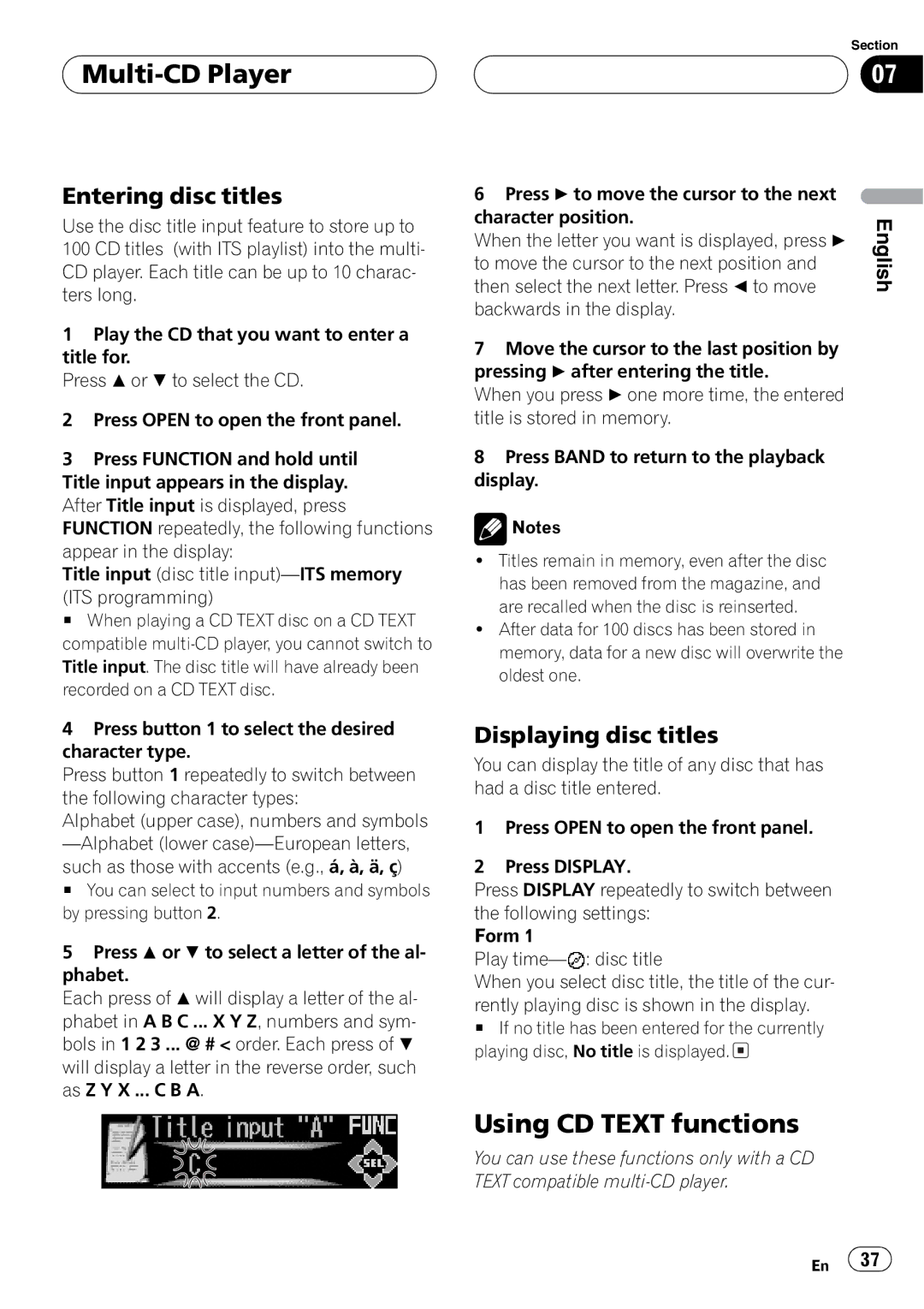 Pioneer DEH-P9600MP operation manual 