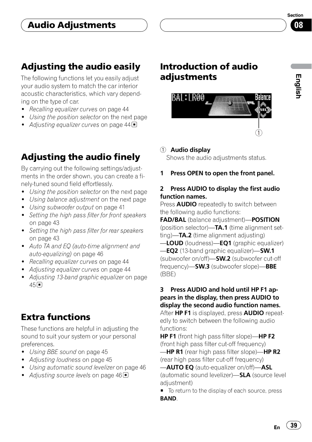 Pioneer DEH-P9600MP operation manual 