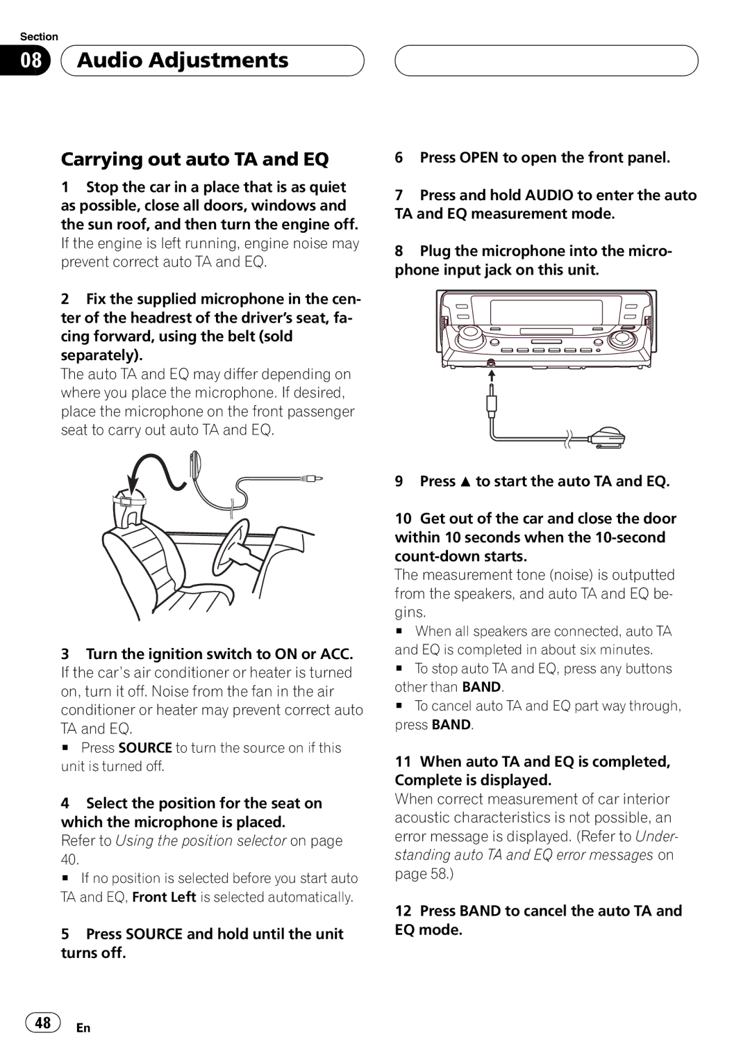 Pioneer DEH-P9600MP operation manual 