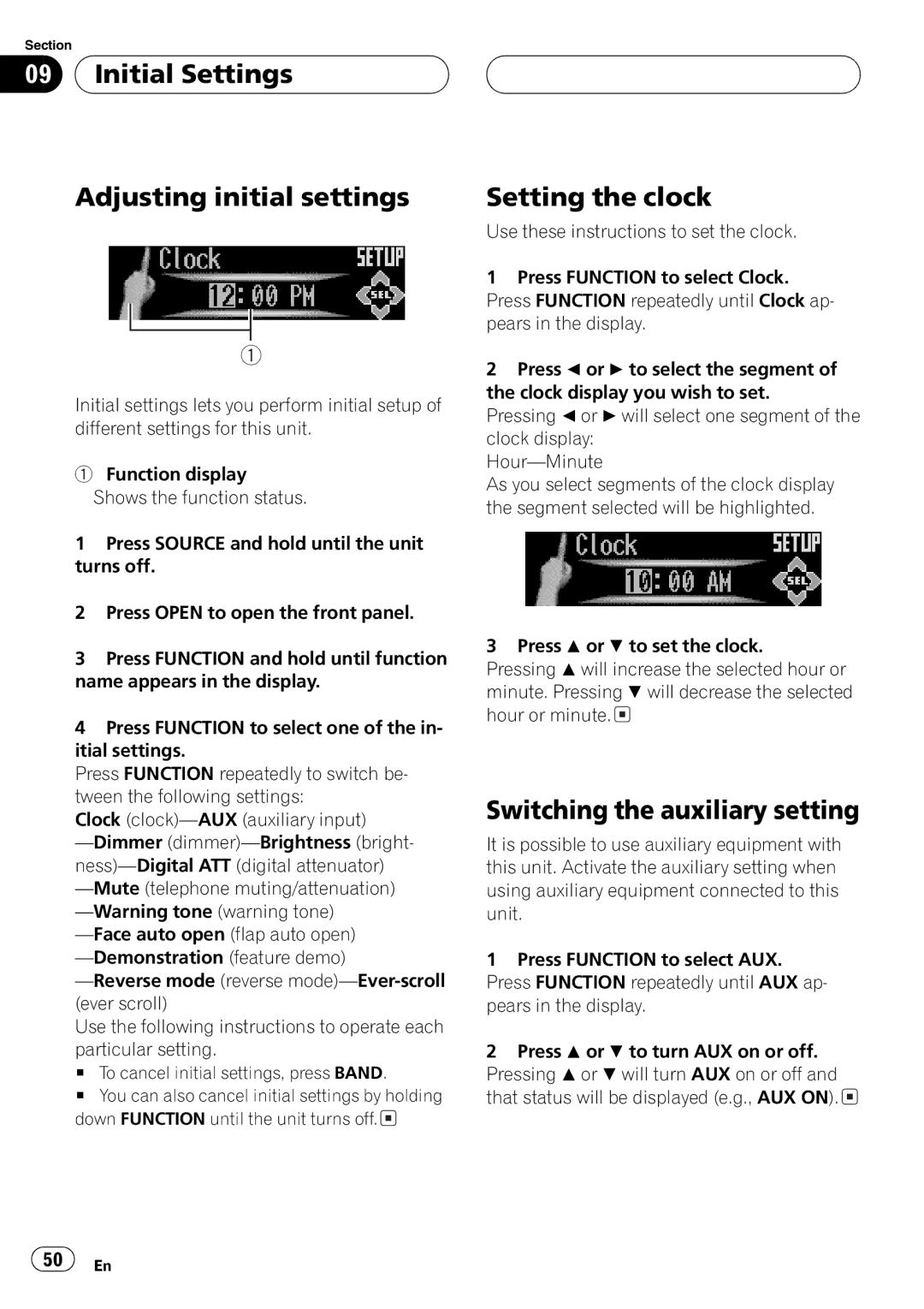 Pioneer DEH-P9600MP operation manual 