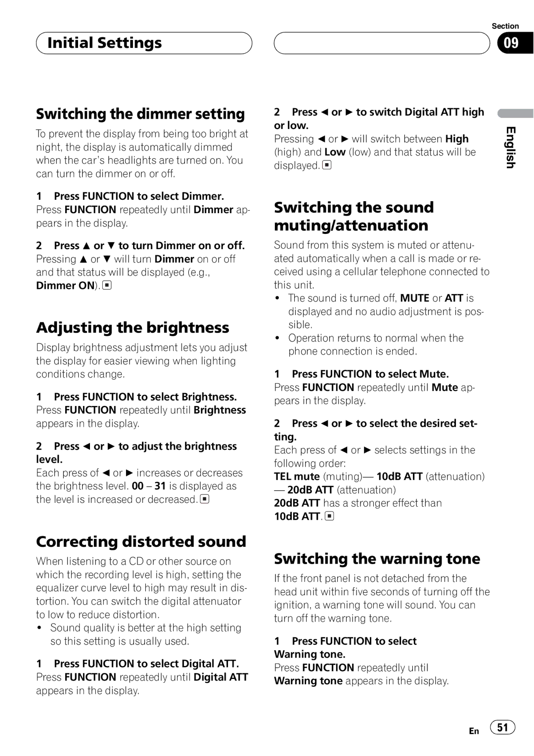 Pioneer DEH-P9600MP operation manual 