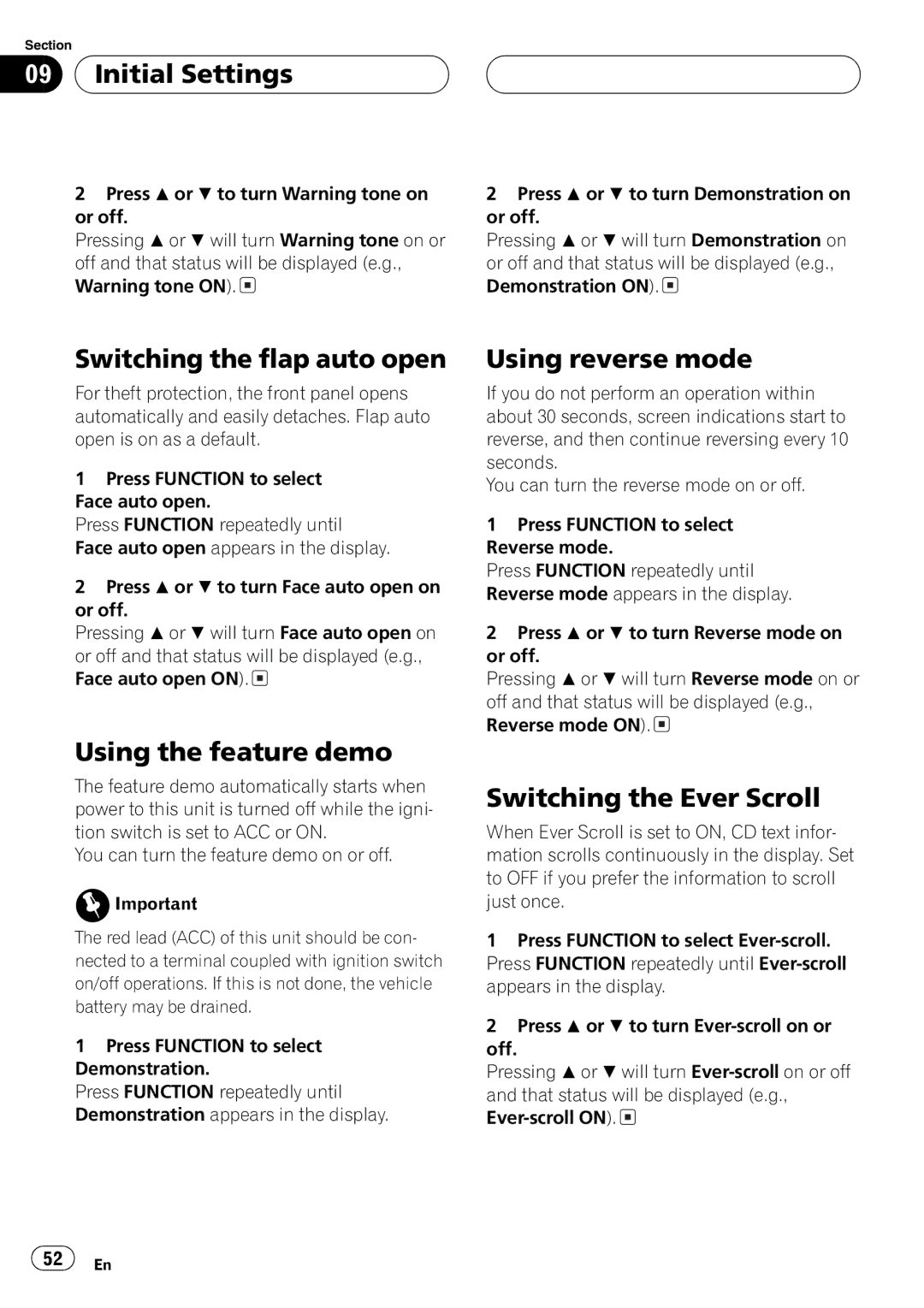 Pioneer DEH-P9600MP operation manual 