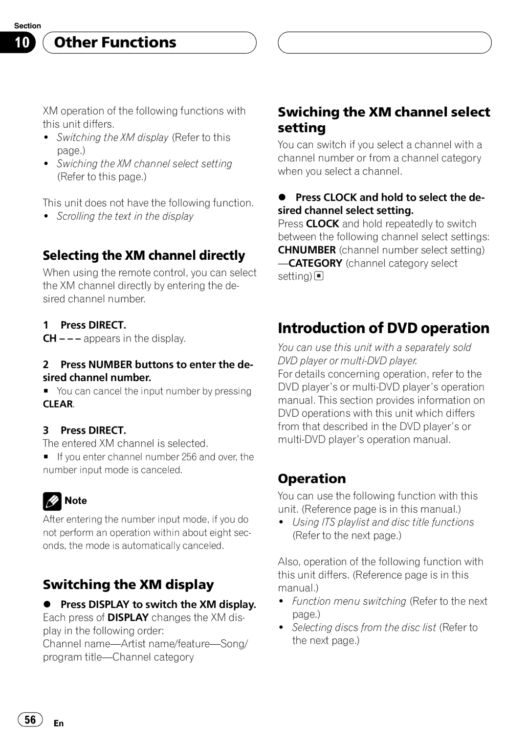 Pioneer DEH-P9600MP operation manual 