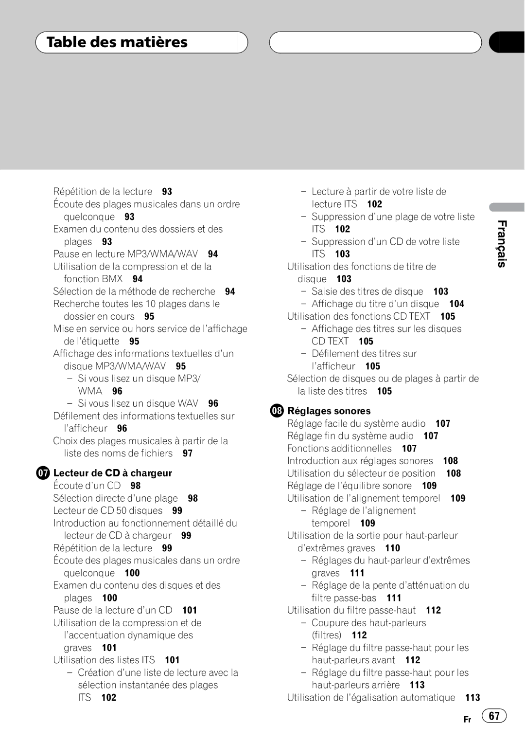 Pioneer DEH-P9600MP operation manual 