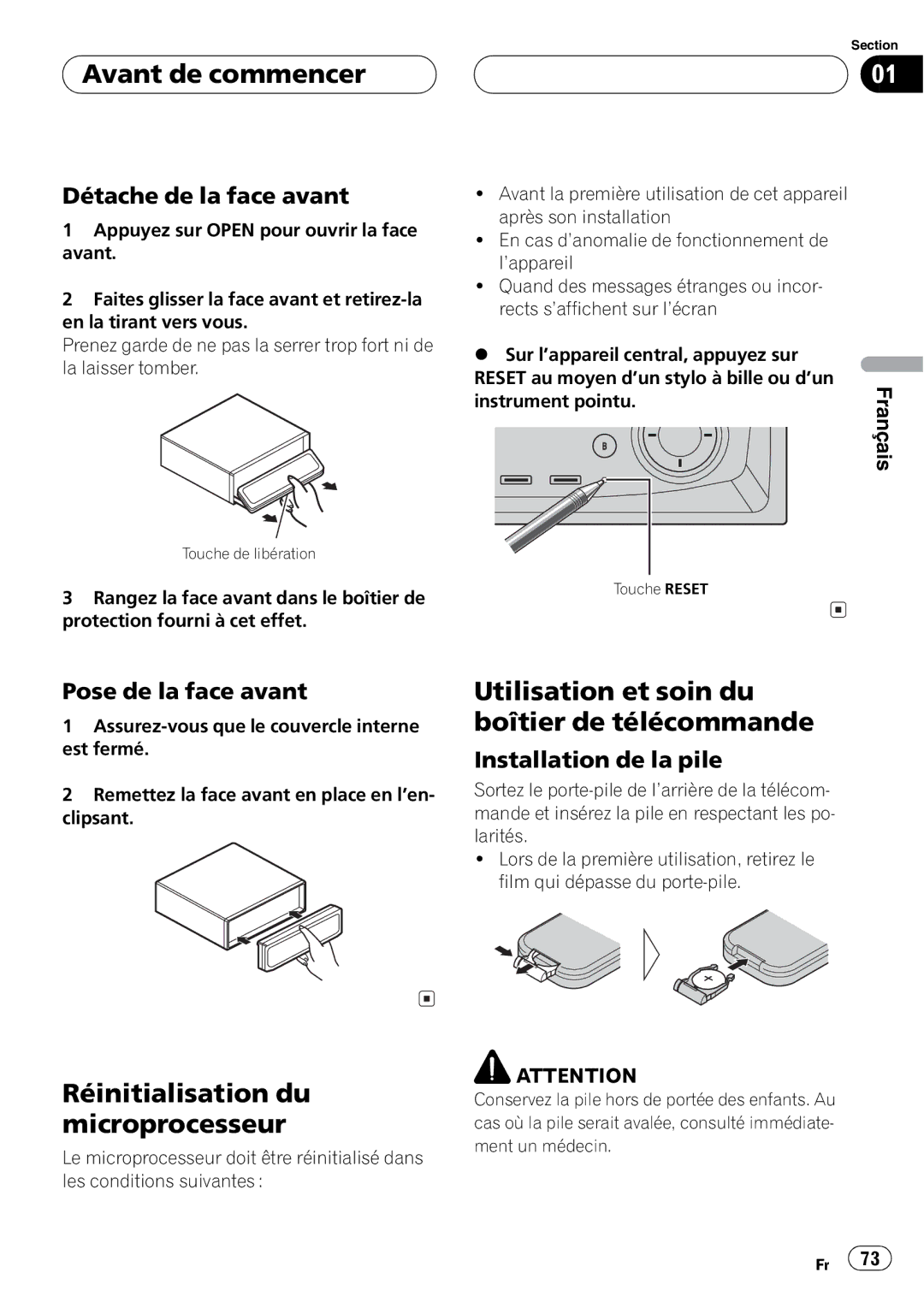 Pioneer DEH-P9600MP operation manual 