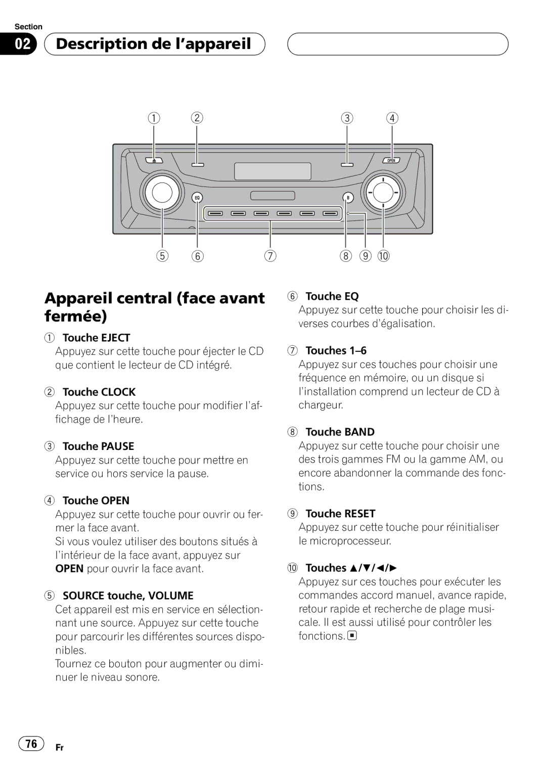 Pioneer DEH-P9600MP operation manual 