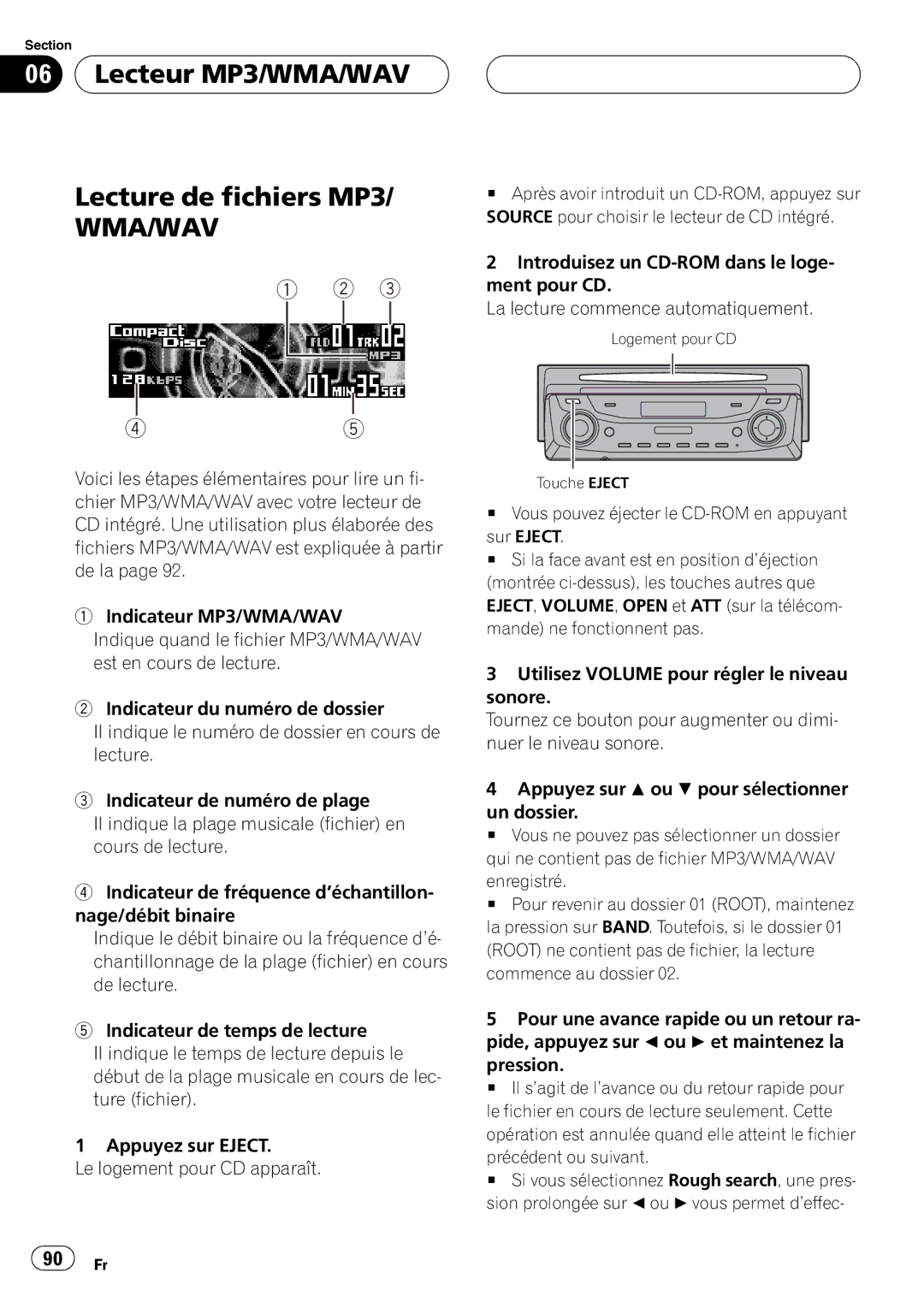 Pioneer DEH-P9600MP operation manual 