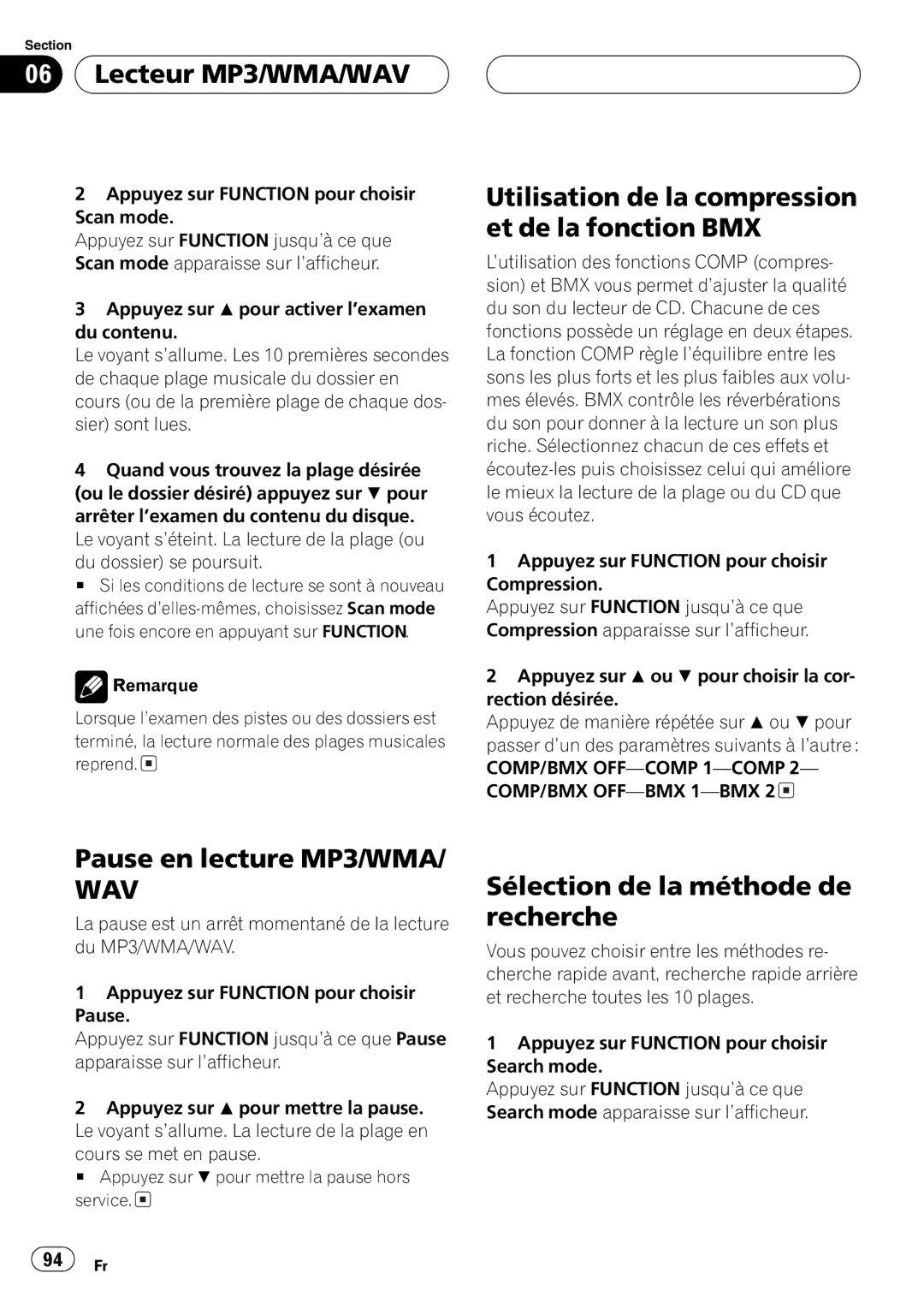 Pioneer DEH-P9600MP operation manual 