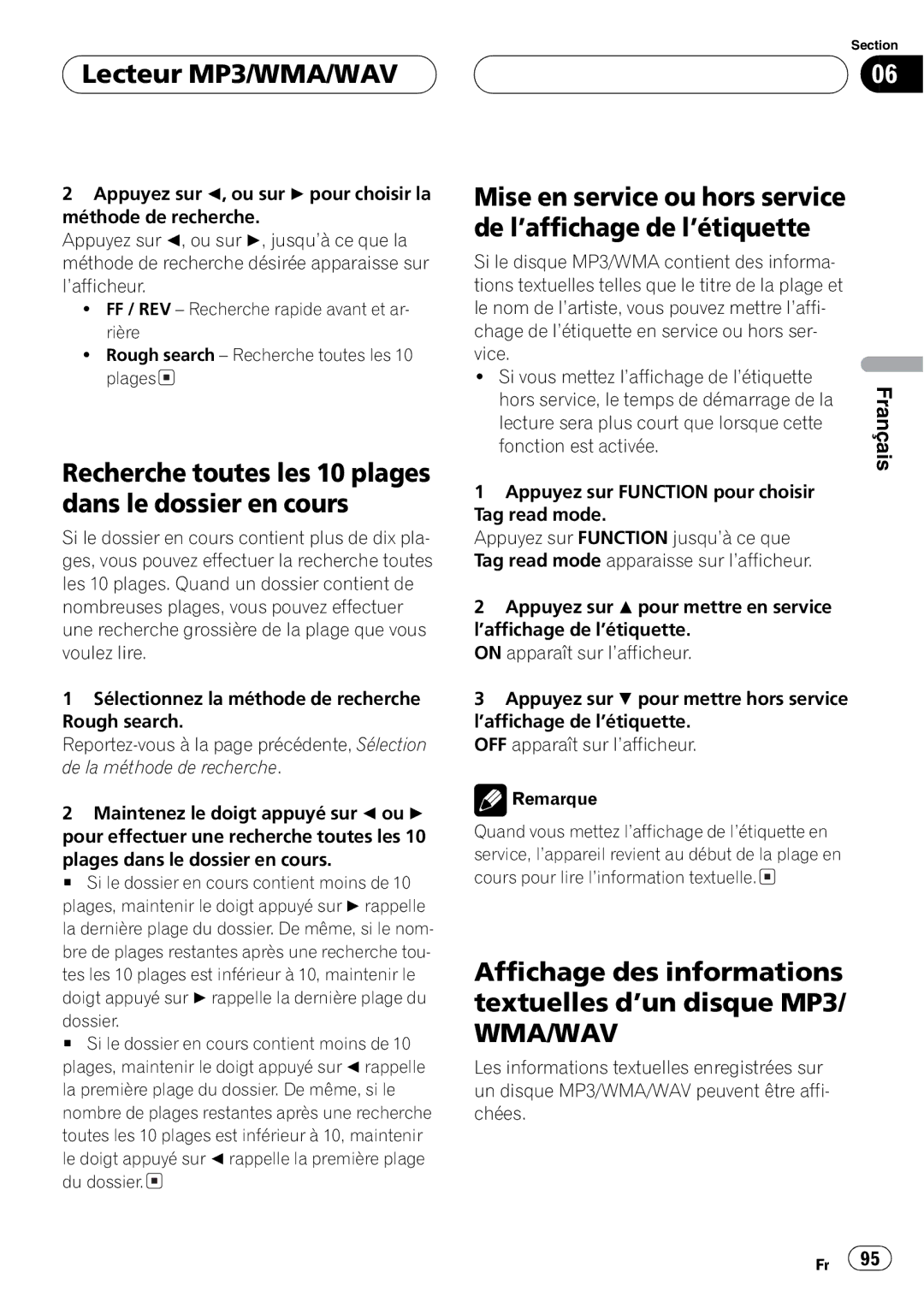 Pioneer DEH-P9600MP operation manual 