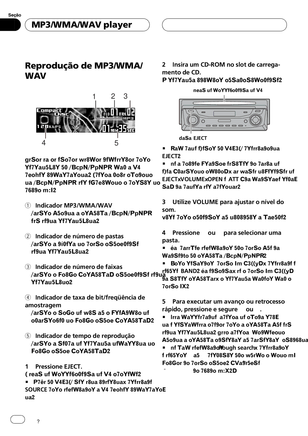 Pioneer DEH-P9650MP operation manual 