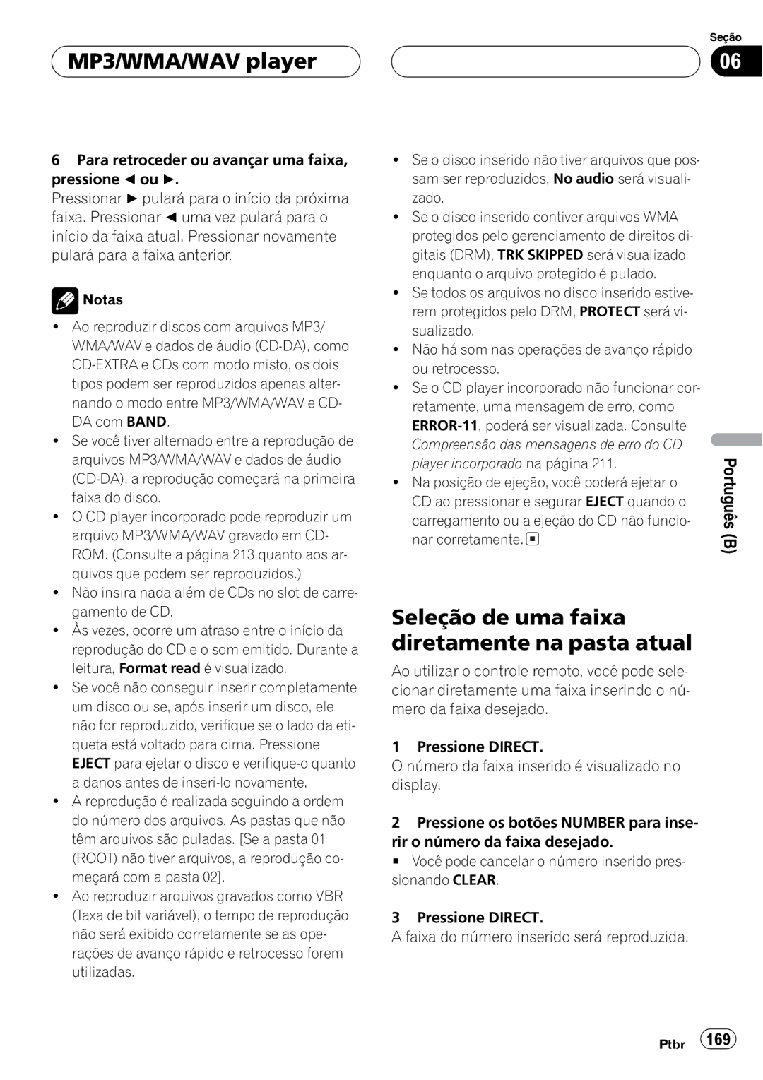 Pioneer DEH-P9650MP operation manual 