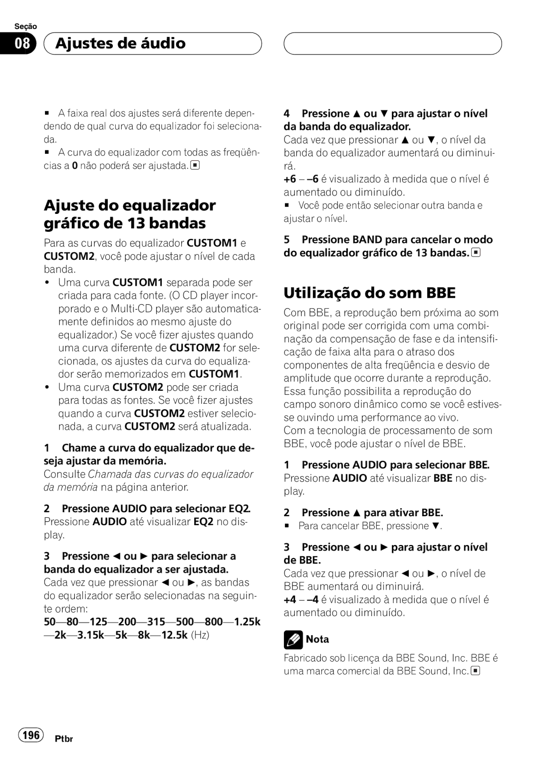 Pioneer DEH-P9650MP operation manual 