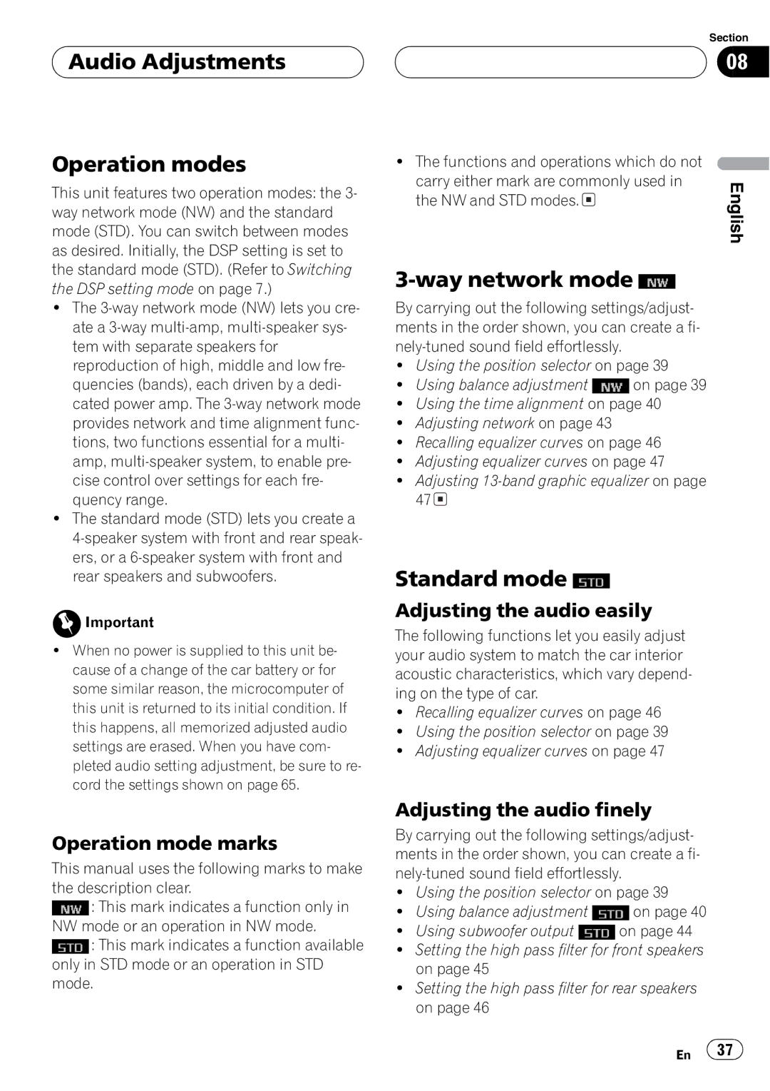 Pioneer DEH-P9650MP operation manual 