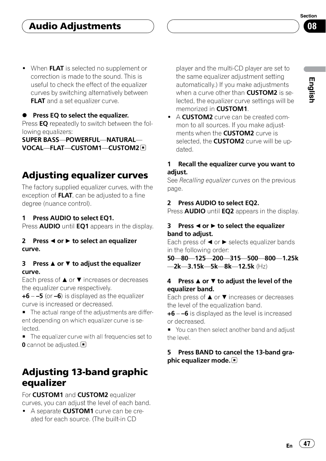 Pioneer DEH-P9650MP operation manual 