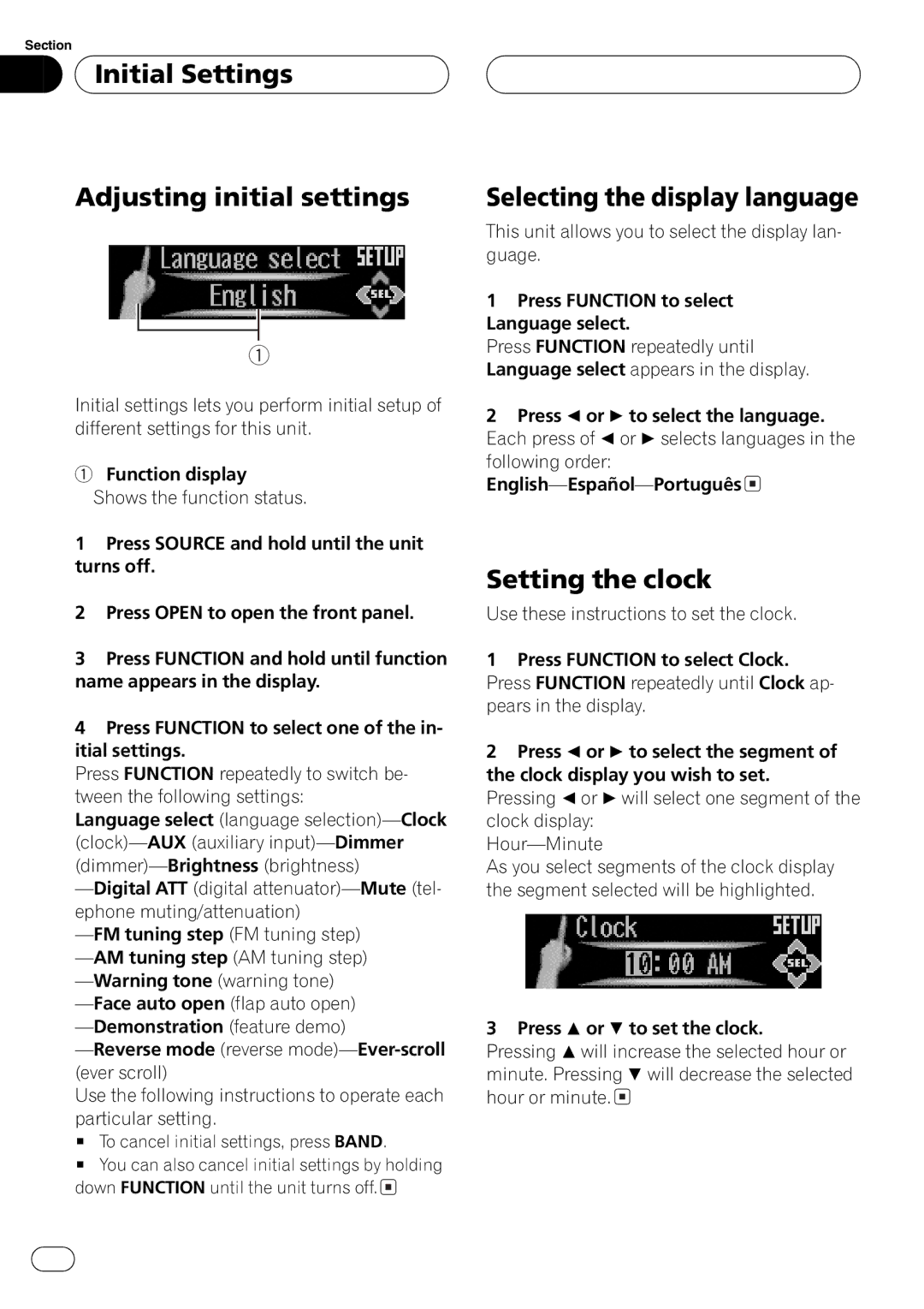 Pioneer DEH-P9650MP operation manual 