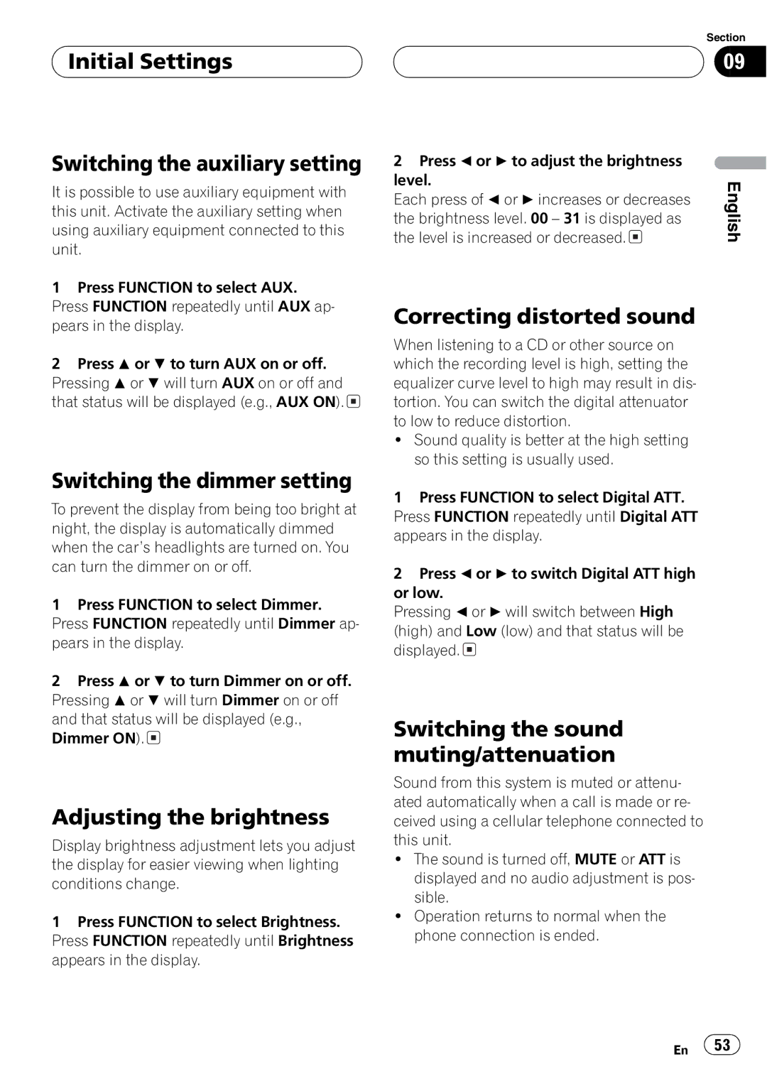 Pioneer DEH-P9650MP operation manual 