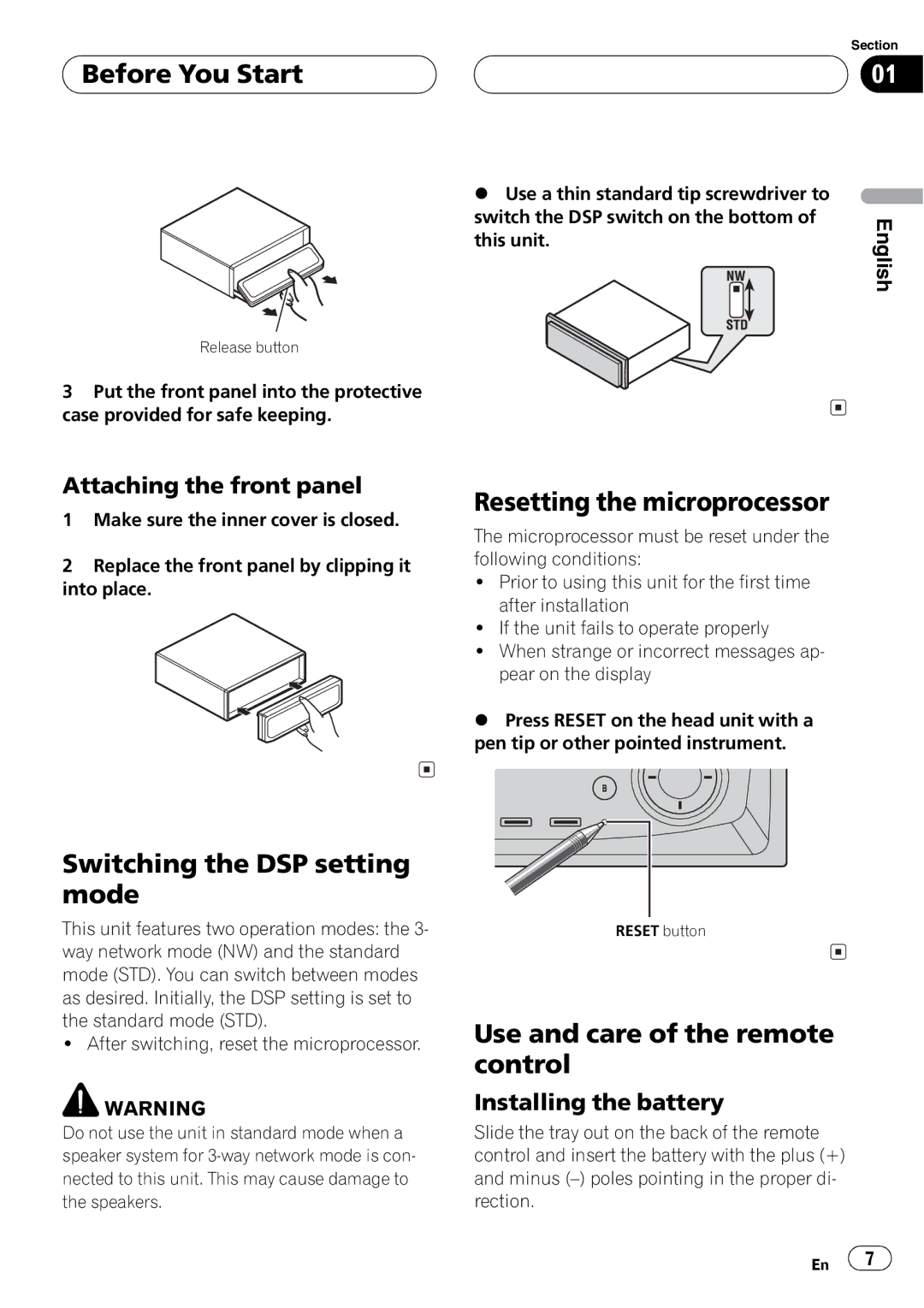 Pioneer DEH-P9650MP operation manual 