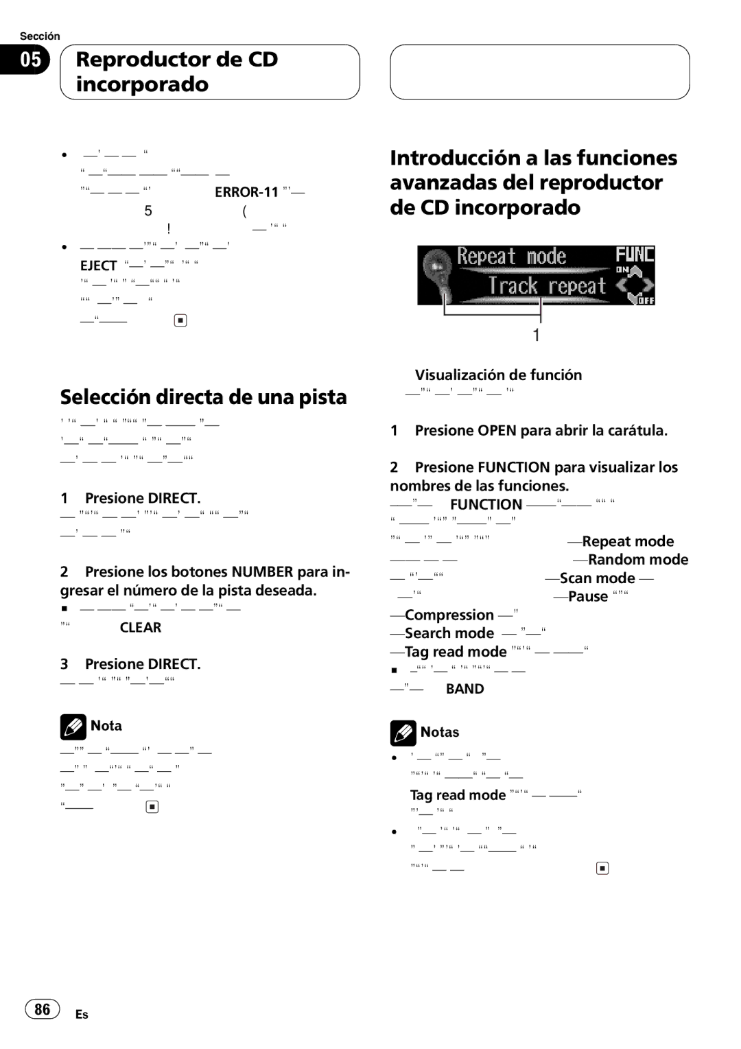 Pioneer DEH-P9650MP operation manual + + 