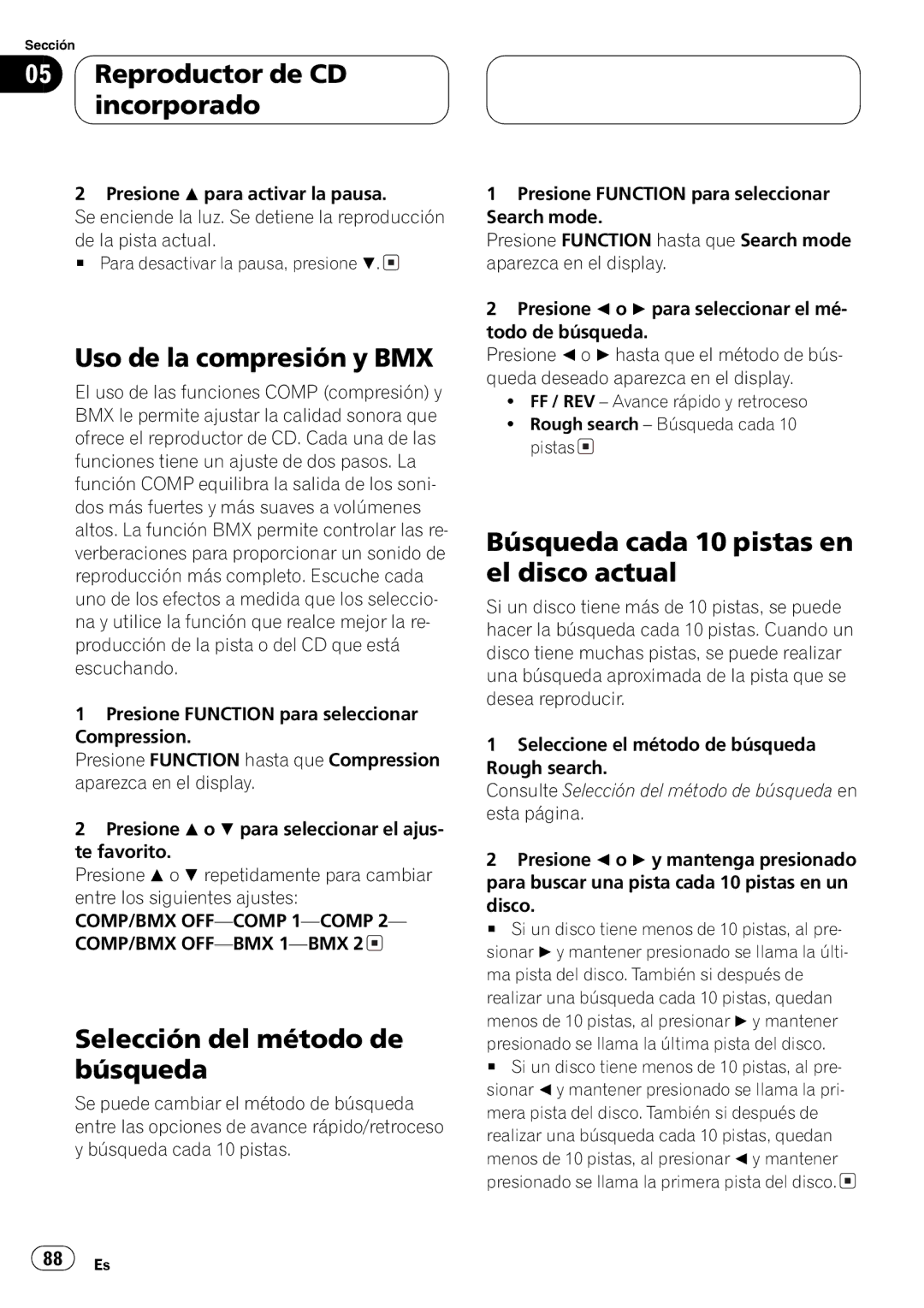 Pioneer DEH-P9650MP operation manual 