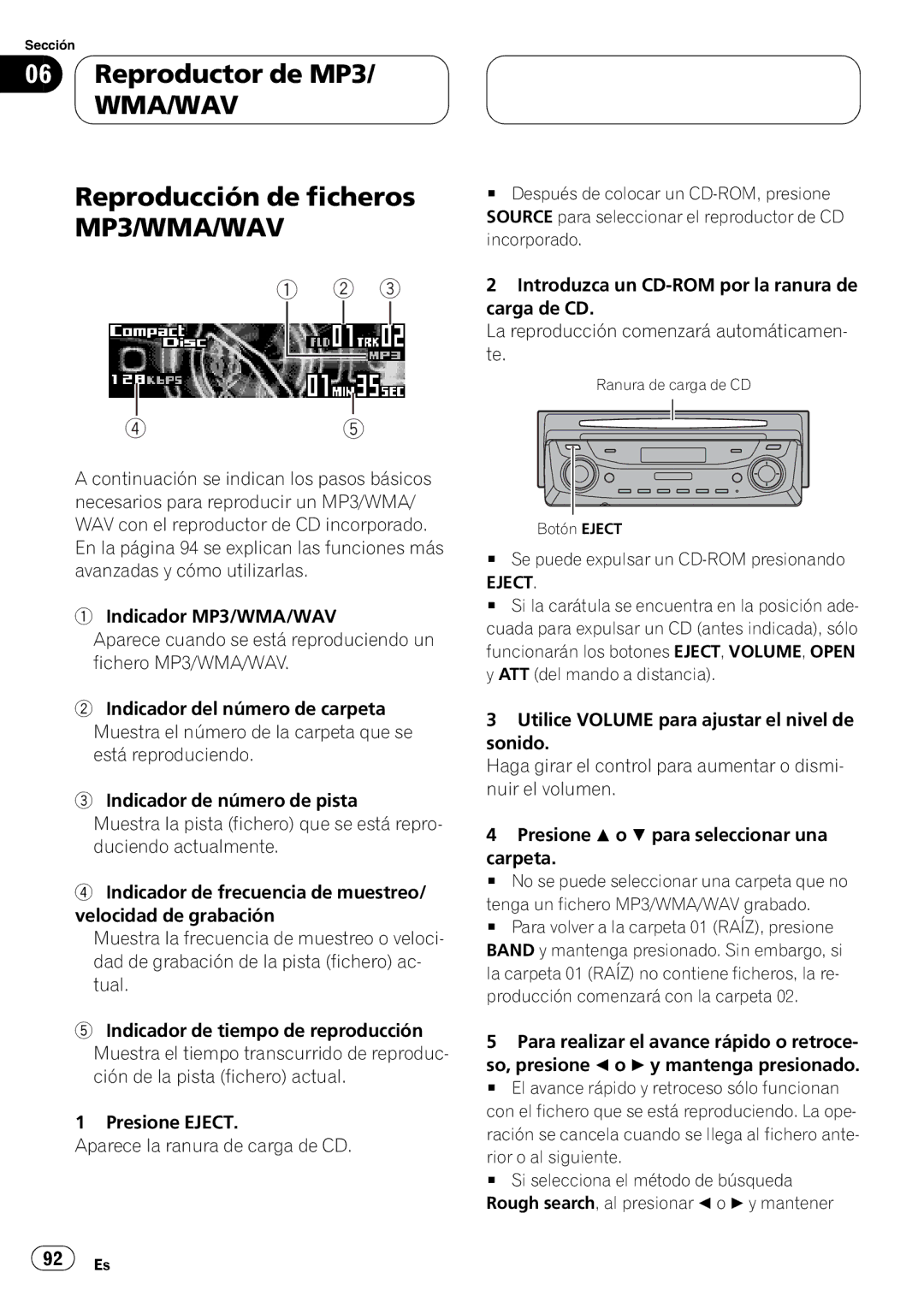 Pioneer DEH-P9650MP operation manual 