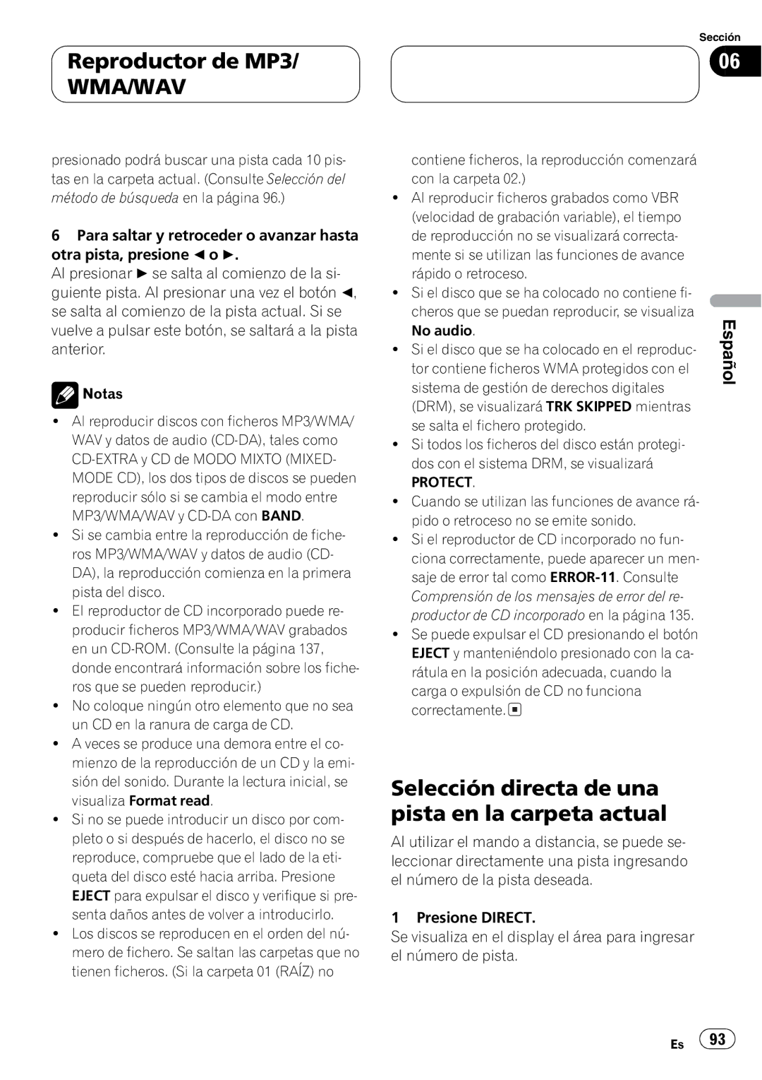 Pioneer DEH-P9650MP operation manual 