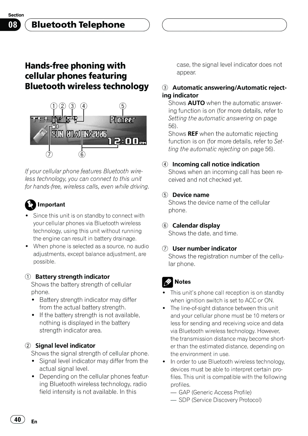 Pioneer DEH-P9800BT operation manual 40 En 