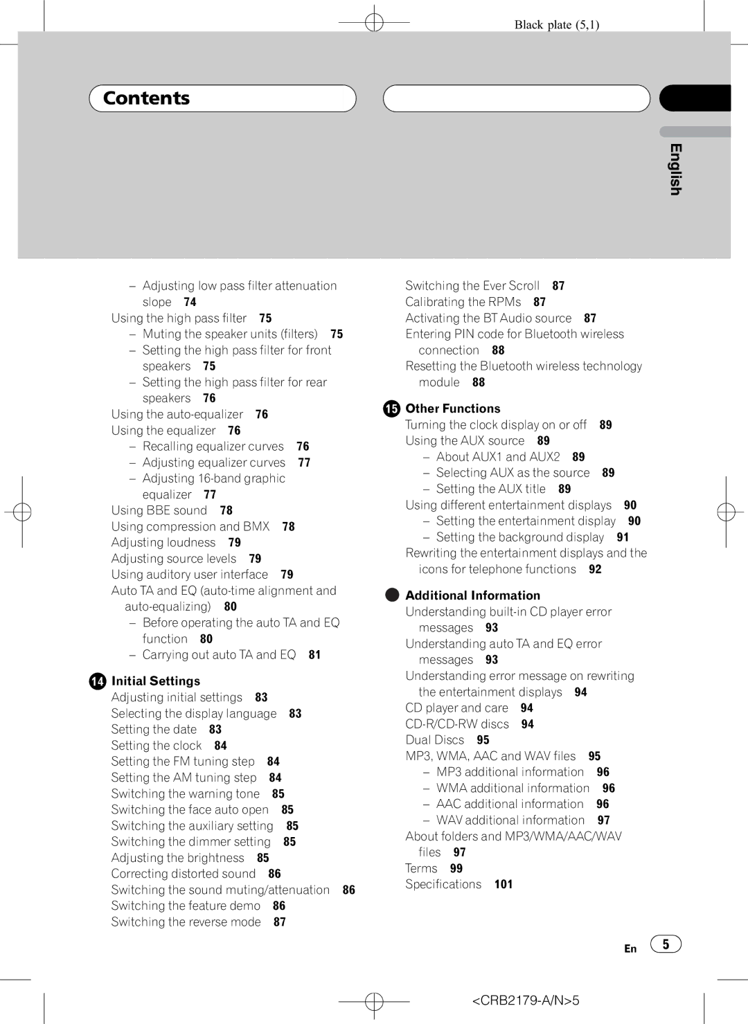 Pioneer DEH-P9850BT operation manual Adjusting source levels 