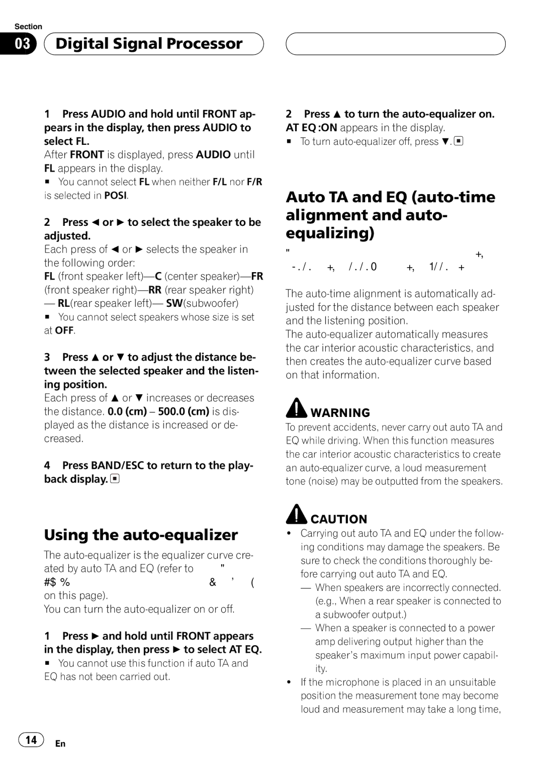 Pioneer DEQ-P7650 operation manual 