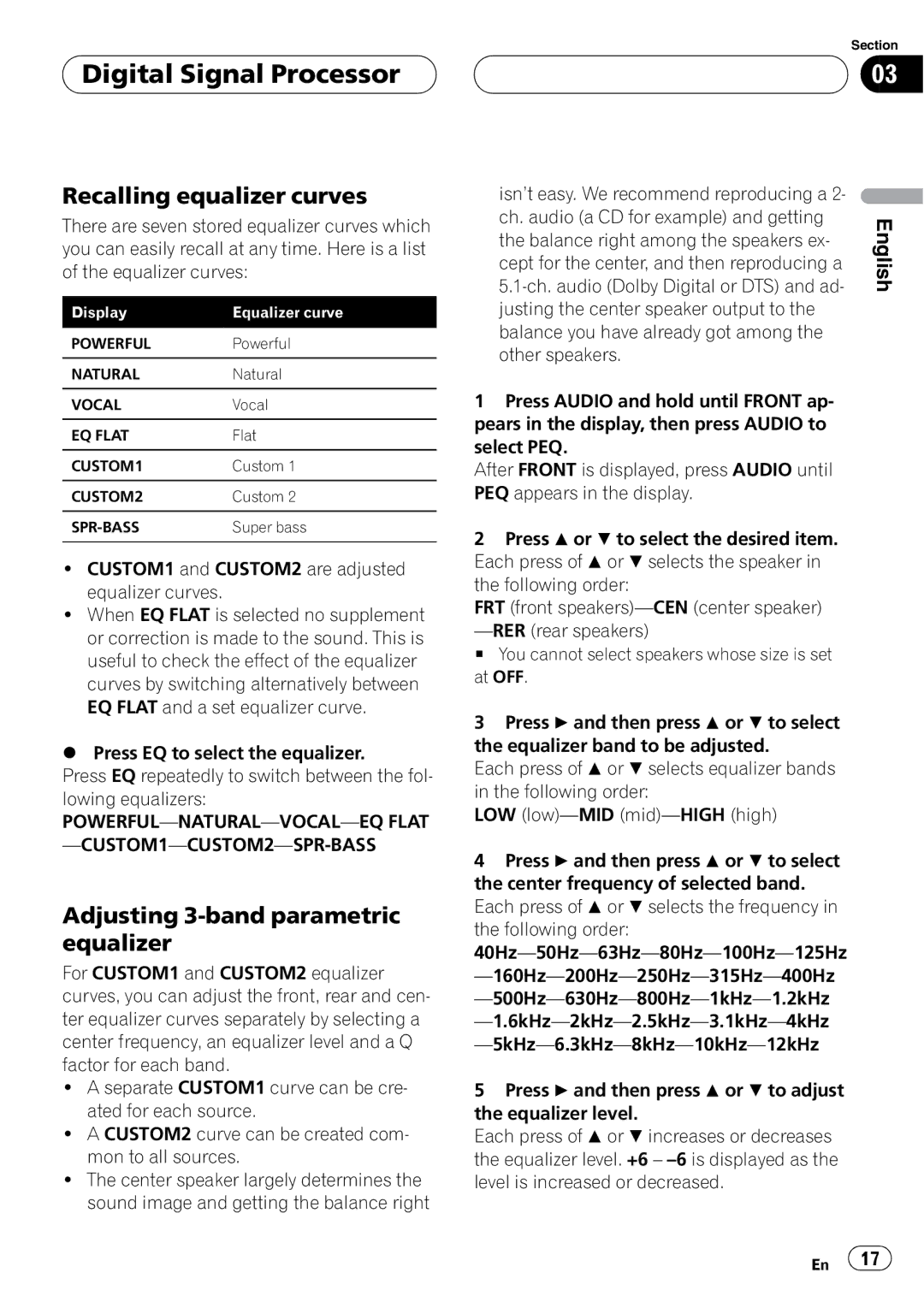 Pioneer DEQ-P7650 operation manual 