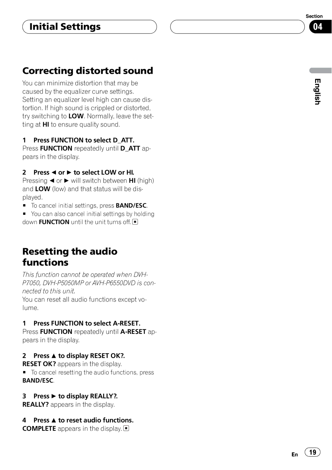 Pioneer DEQ-P7650 operation manual 