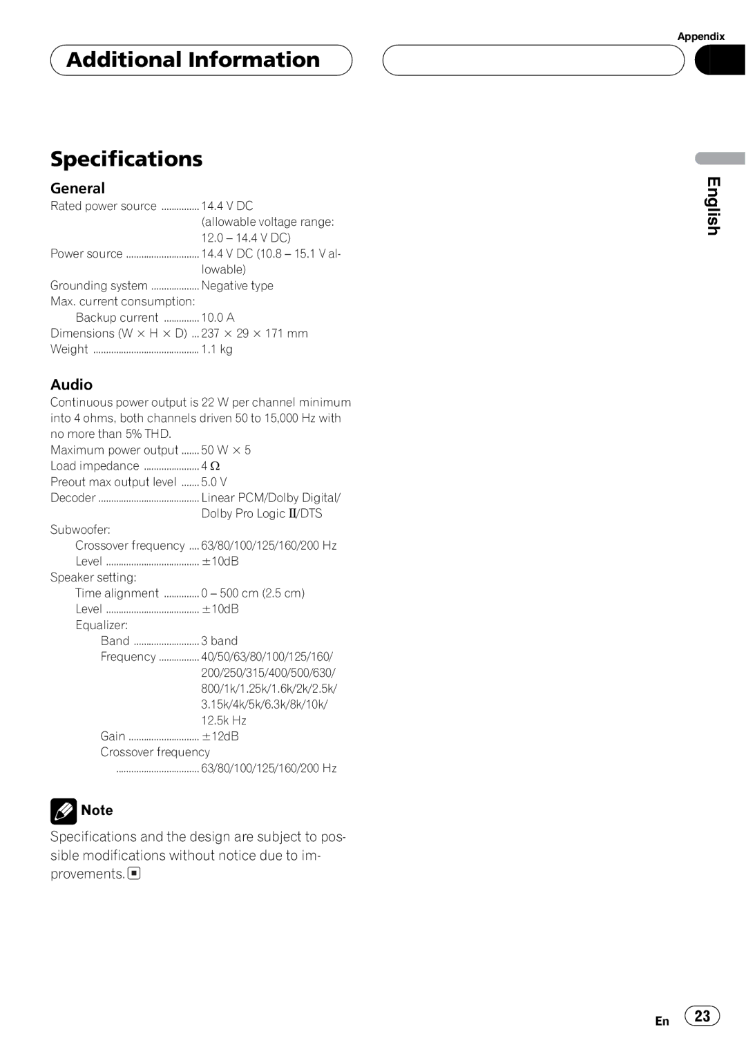 Pioneer DEQ-P7650 operation manual 