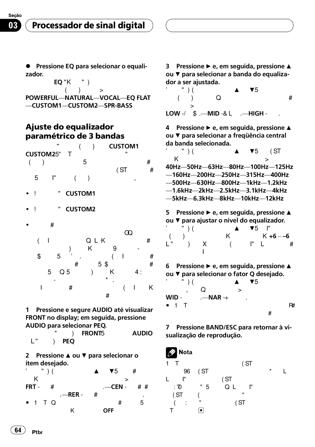 Pioneer DEQ-P7650 operation manual 