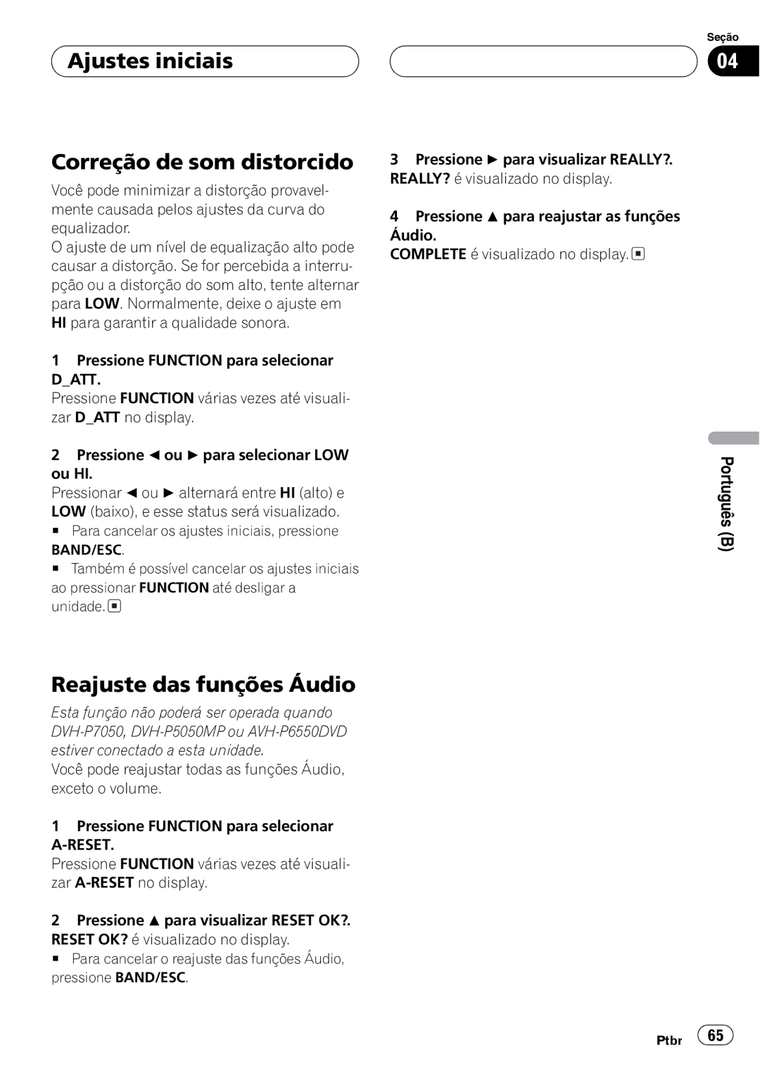 Pioneer DEQ-P7650 operation manual 