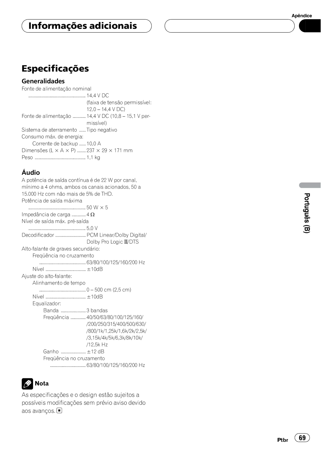 Pioneer DEQ-P7650 operation manual % 