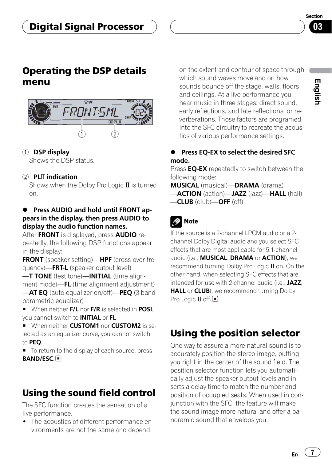 Pioneer DEQ-P7650 operation manual 